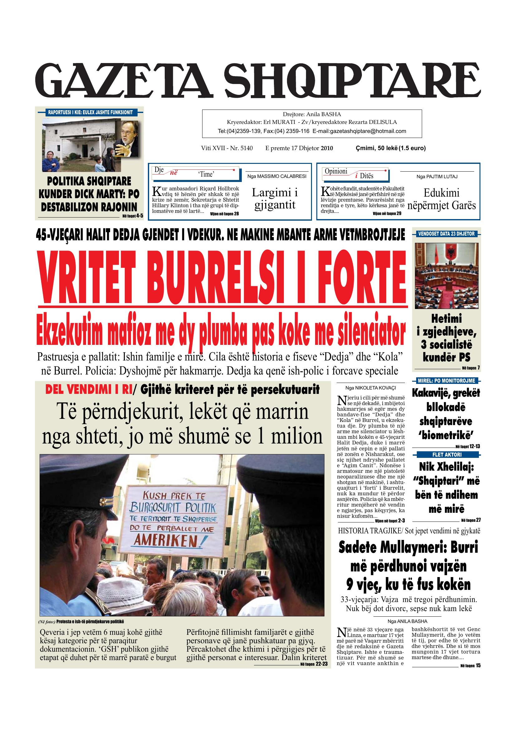 Gazeta Shqiptare 2010-12-17