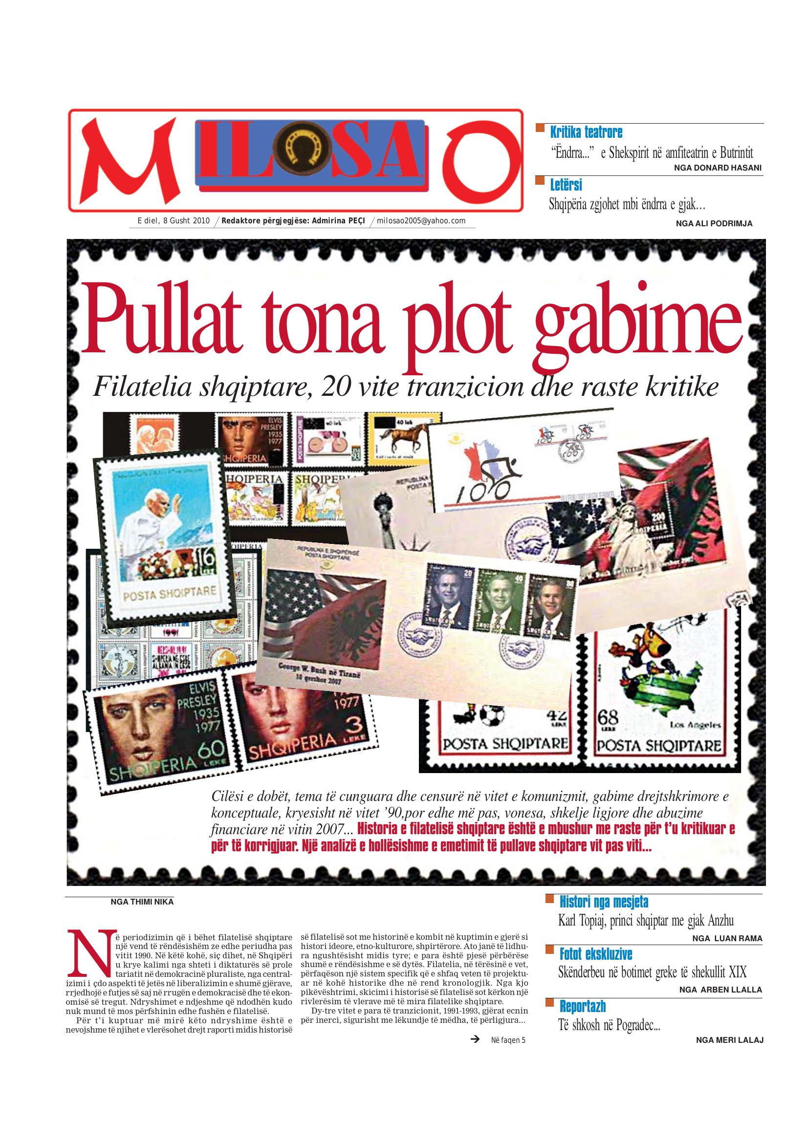 Gazeta Shqiptare 2010-08-08