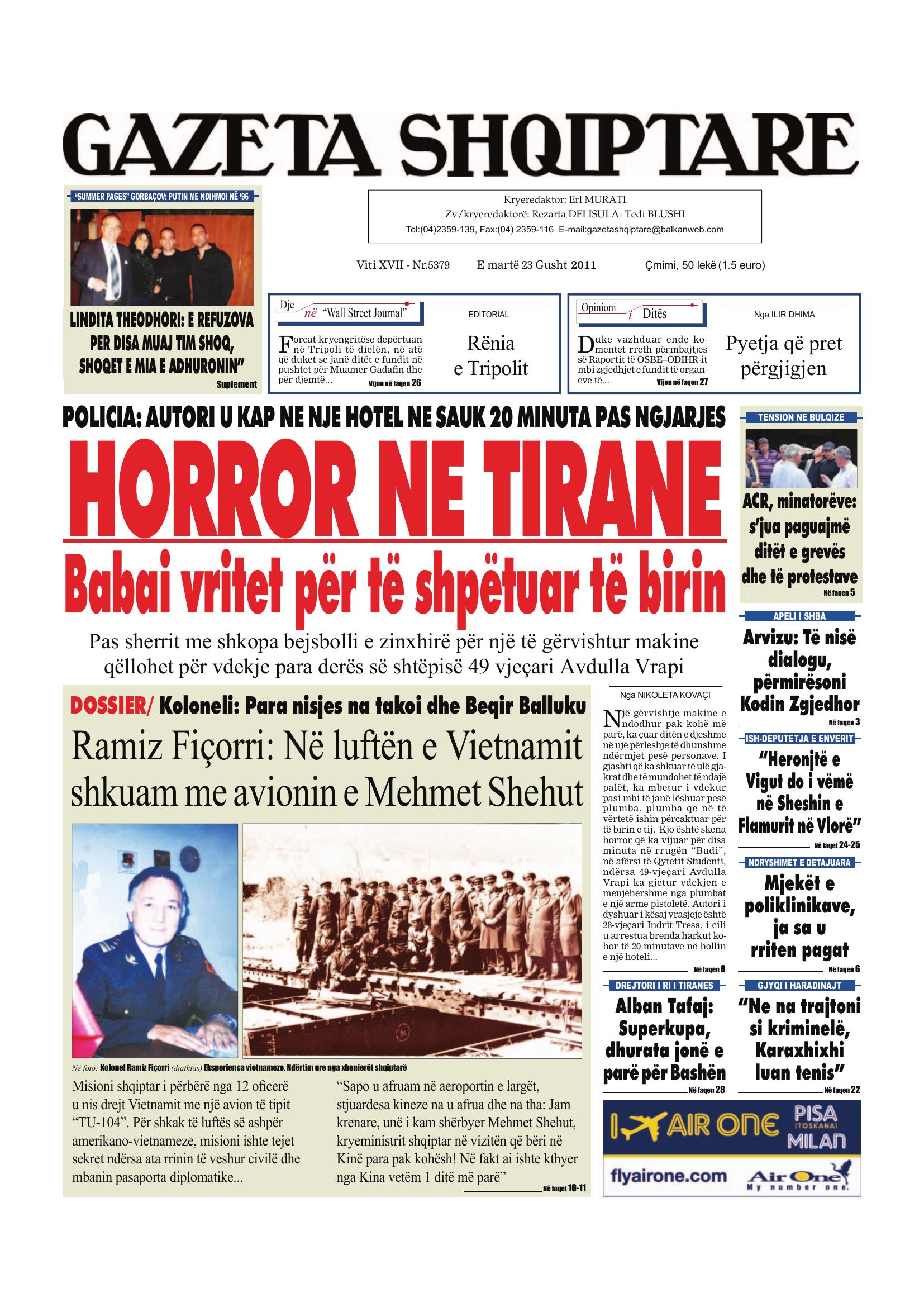 Gazeta Shqiptare 2011-08-23