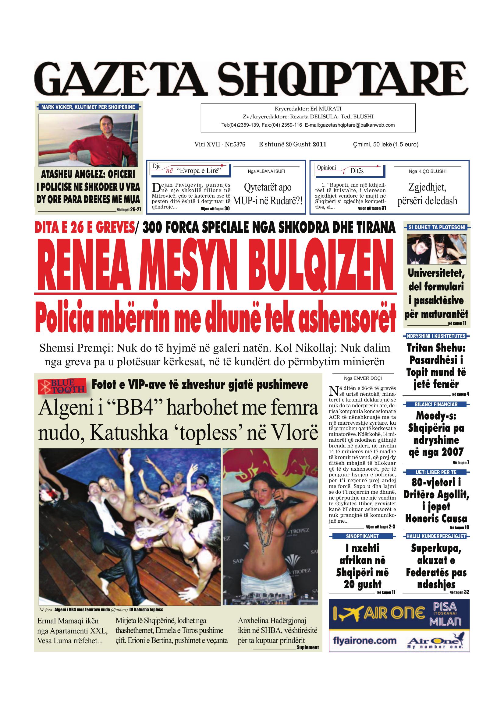 Gazeta Shqiptare 2011-08-20