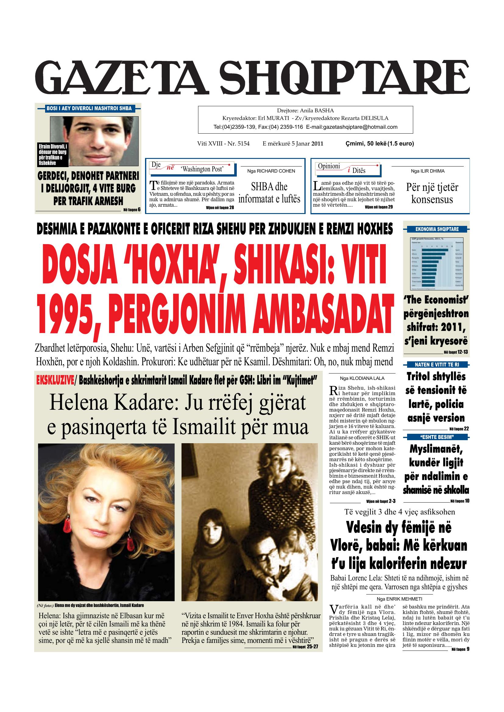 Gazeta Shqiptare 2011-01-05