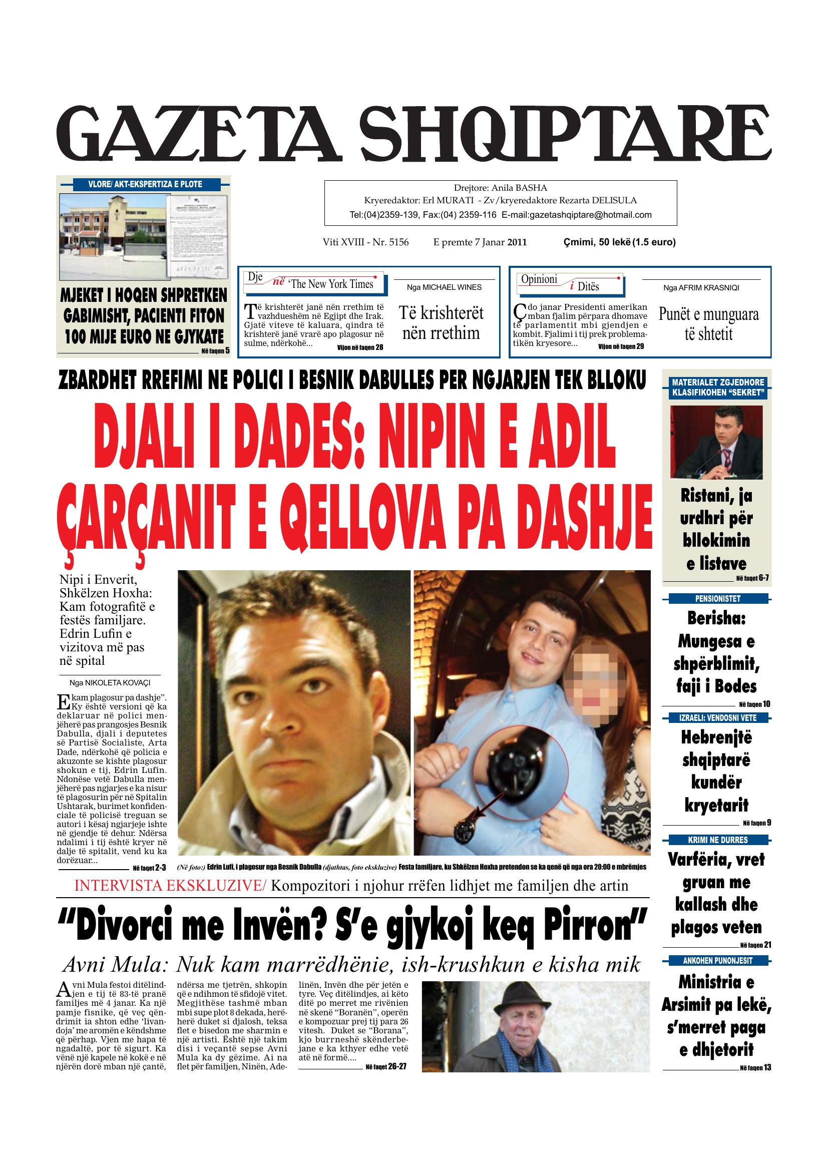 Gazeta Shqiptare 2011-01-07