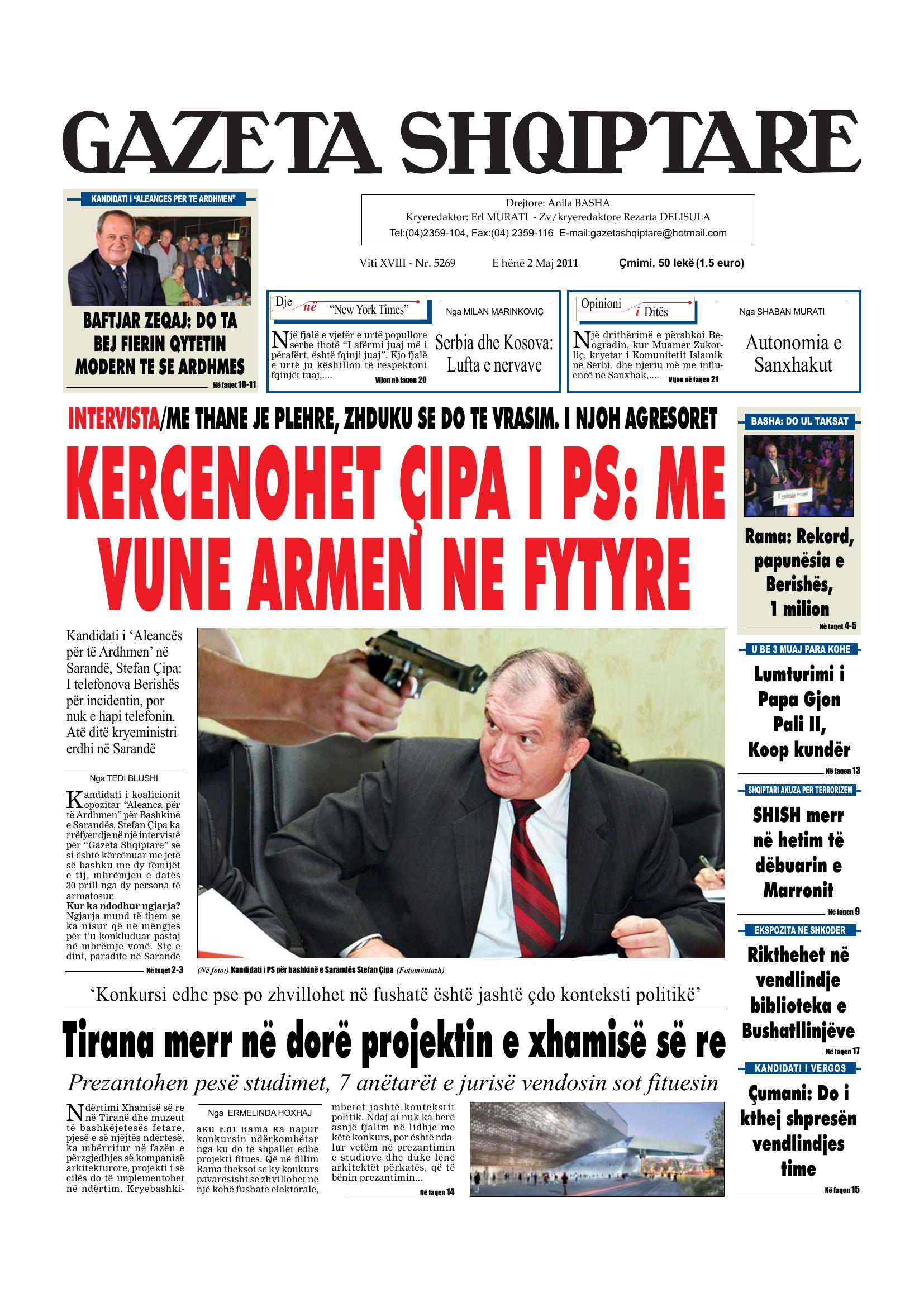 Gazeta Shqiptare 2011-05-02