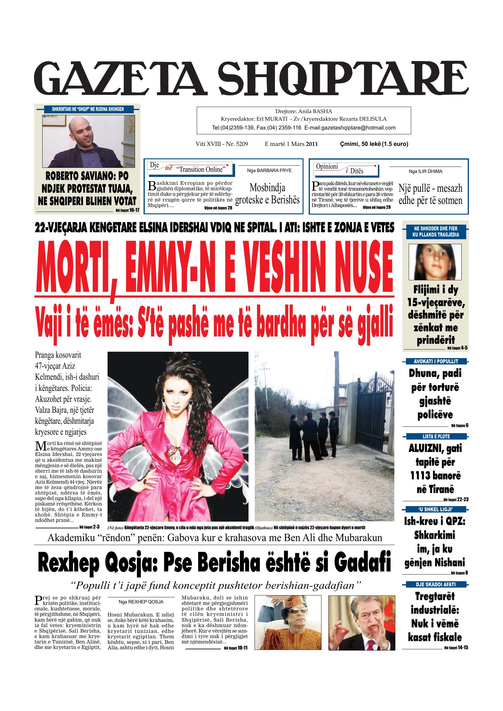 Gazeta Shqiptare 2011-03-01