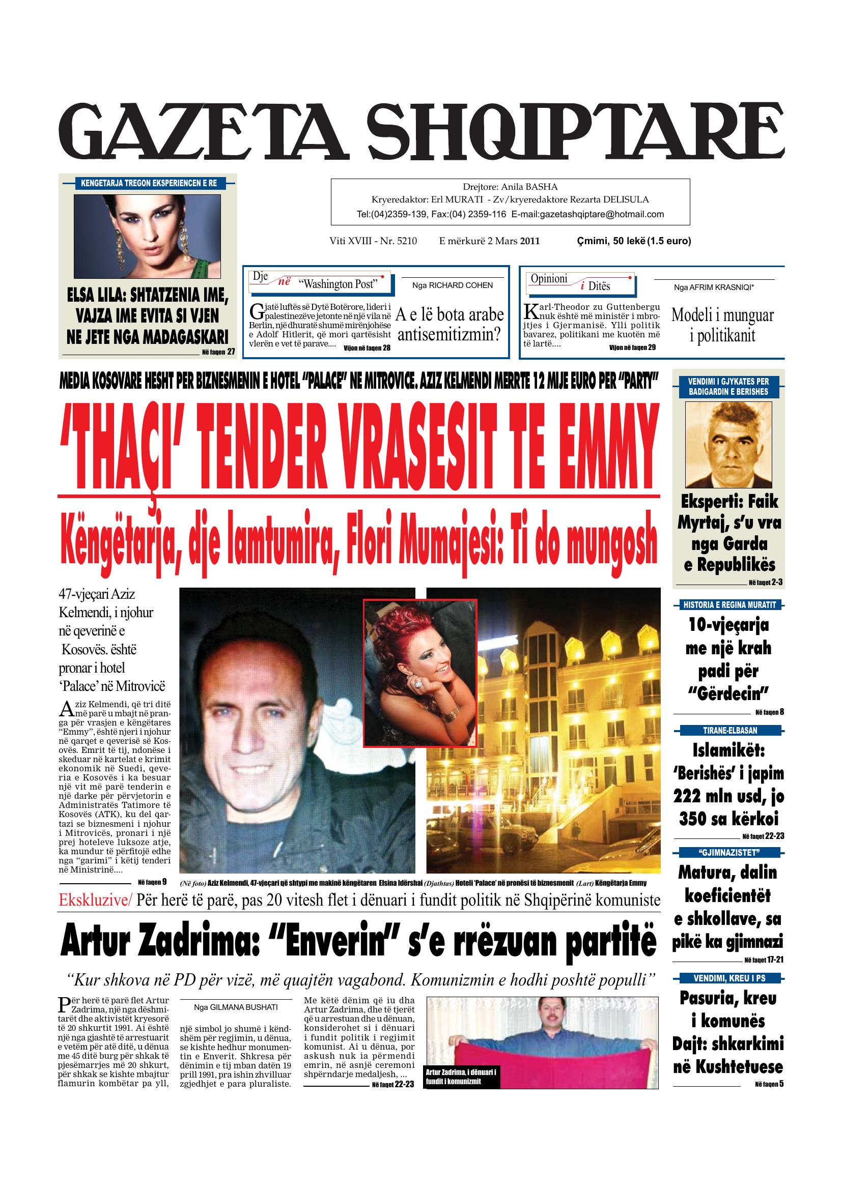 Gazeta Shqiptare 2011-03-02