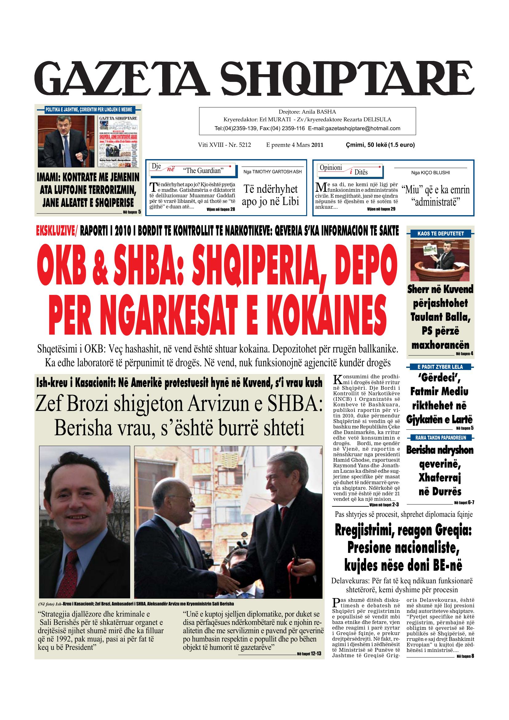 Gazeta Shqiptare 2011-03-04
