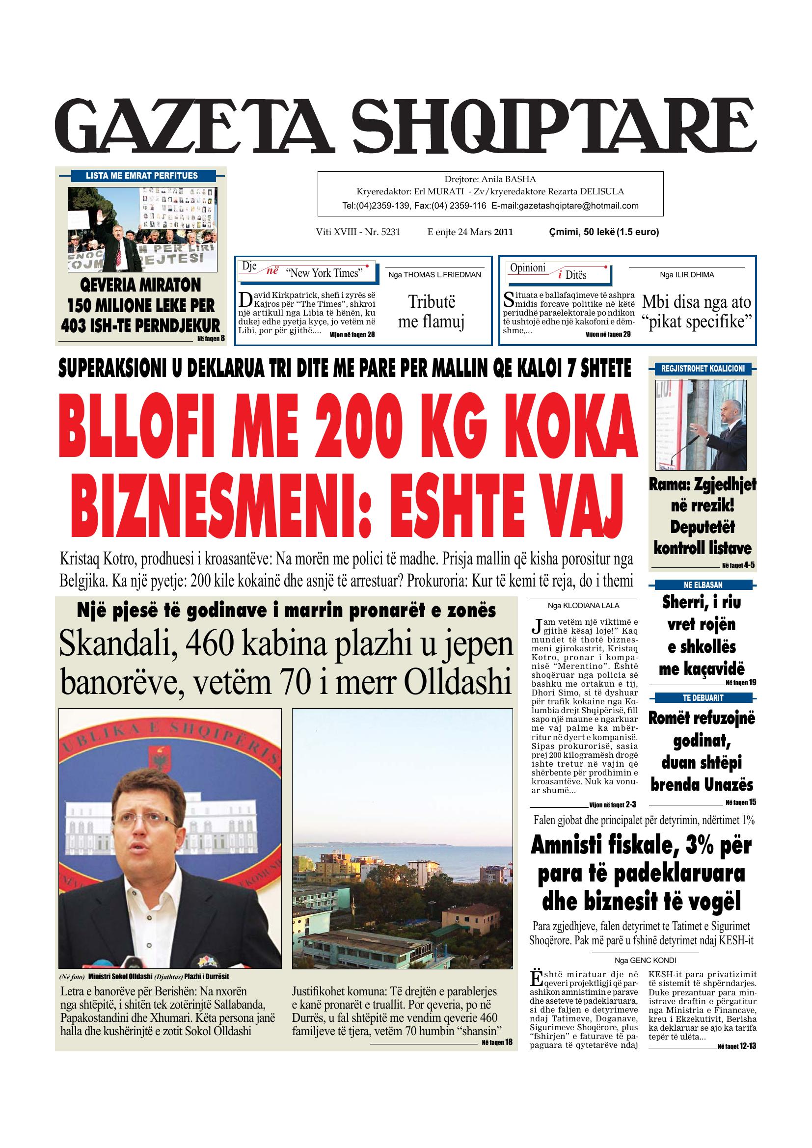 Gazeta Shqiptare 2011-03-24