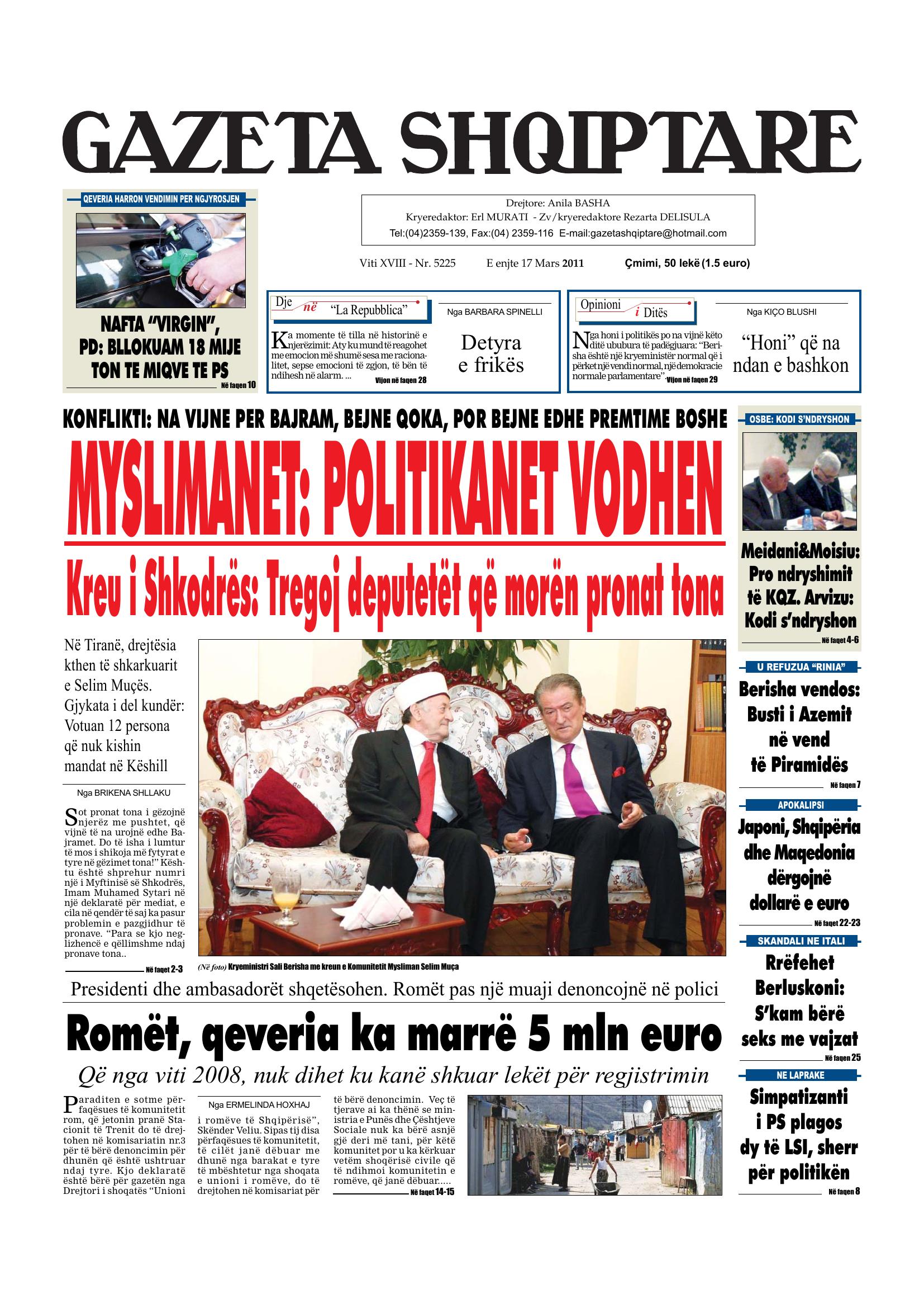 Gazeta Shqiptare 2011-03-17