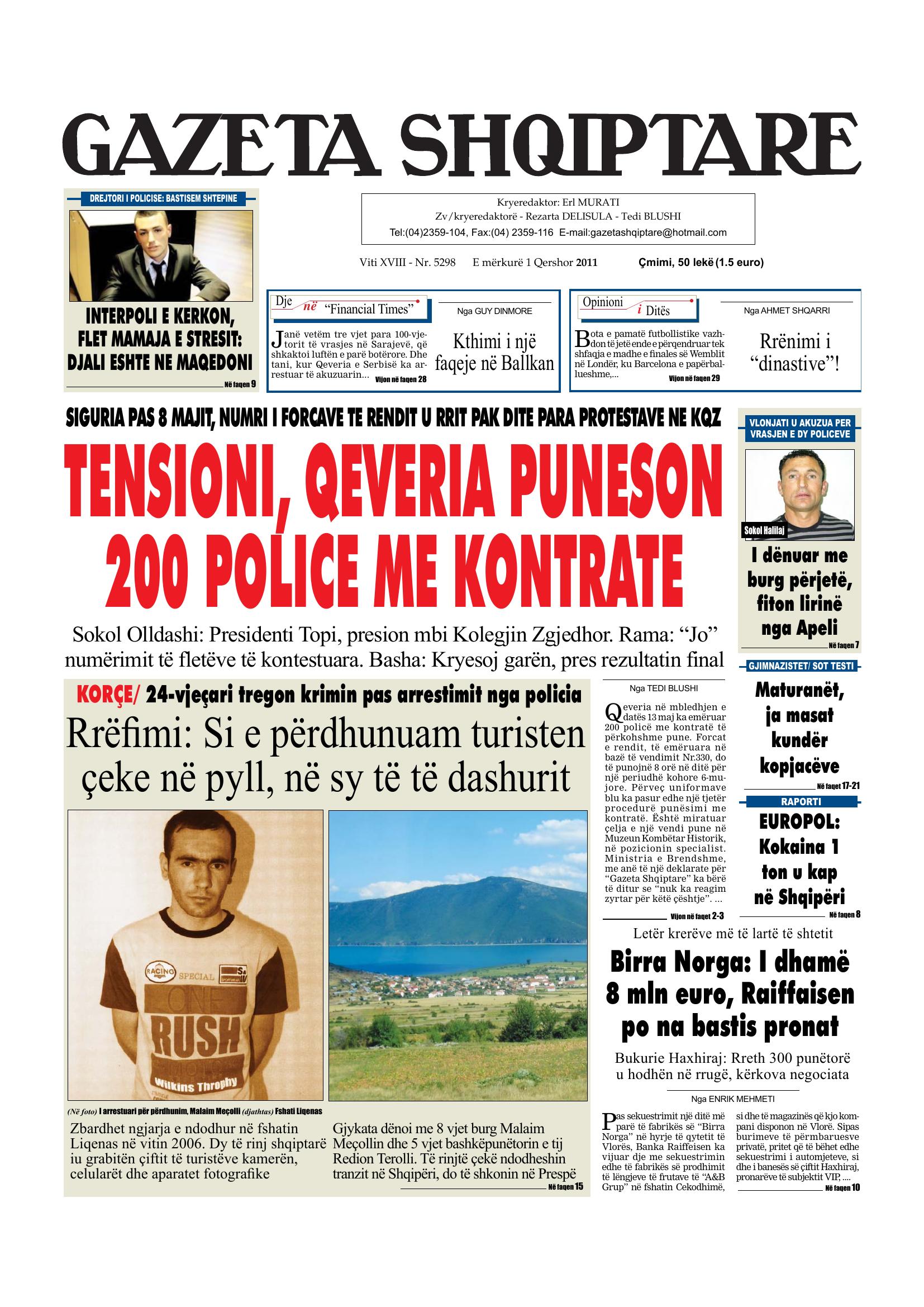 Gazeta Shqiptare 2011-06-01