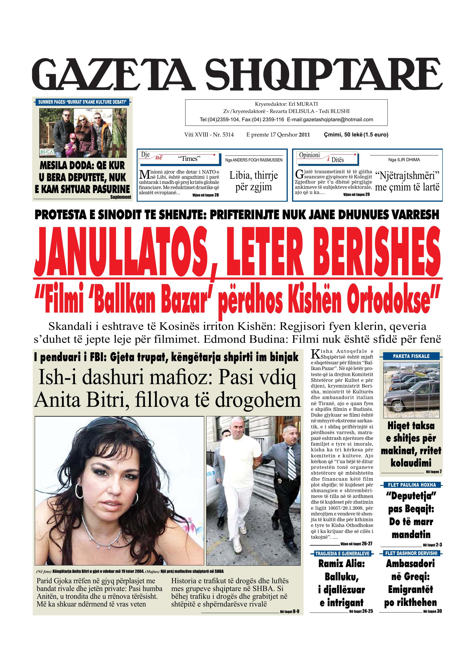 Gazeta Shqiptare 2011-06-17