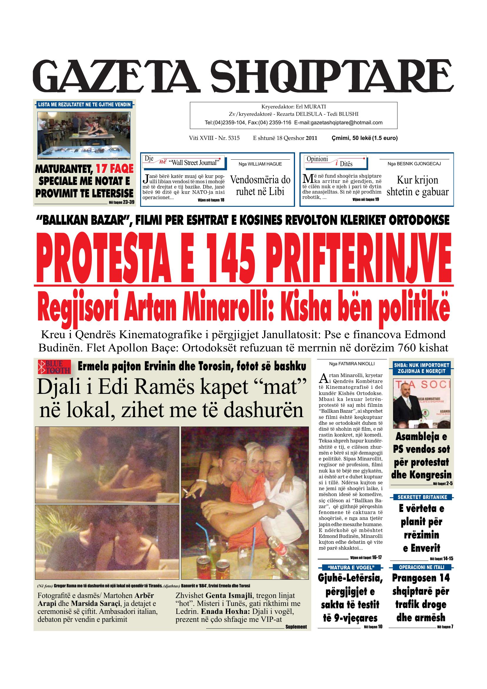 Gazeta Shqiptare 2011-06-18