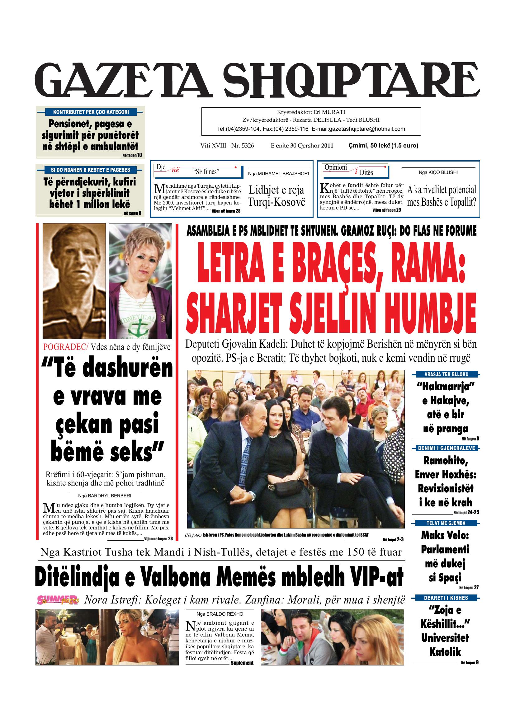 Gazeta Shqiptare 2011-06-30