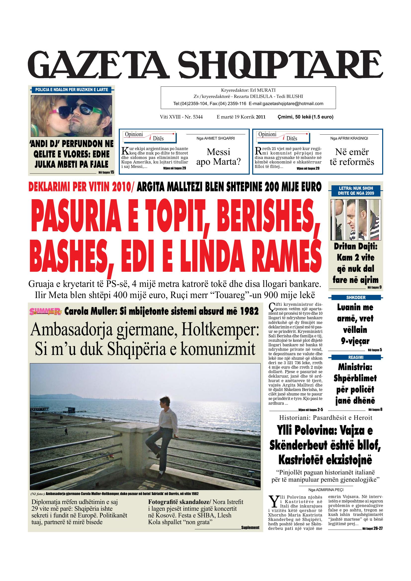 Gazeta Shqiptare 2011-07-19