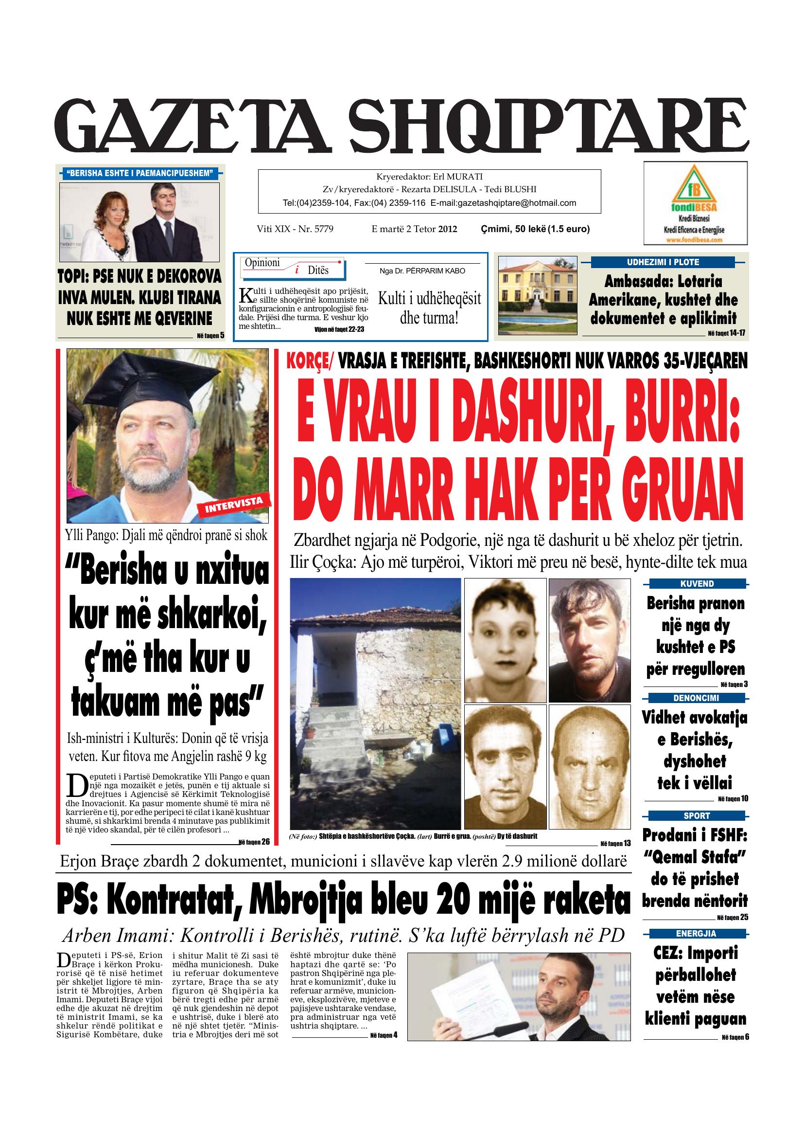 Gazeta Shqiptare 2012-10-02