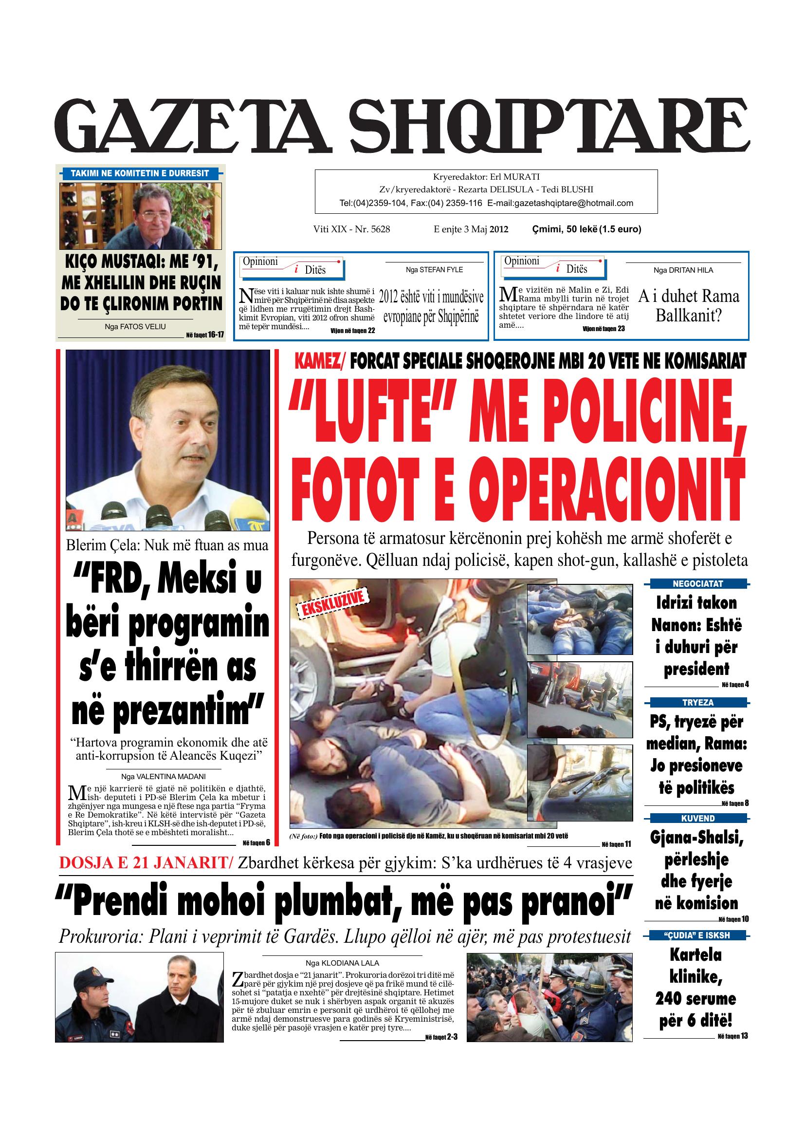 Gazeta Shqiptare 2012-05-03