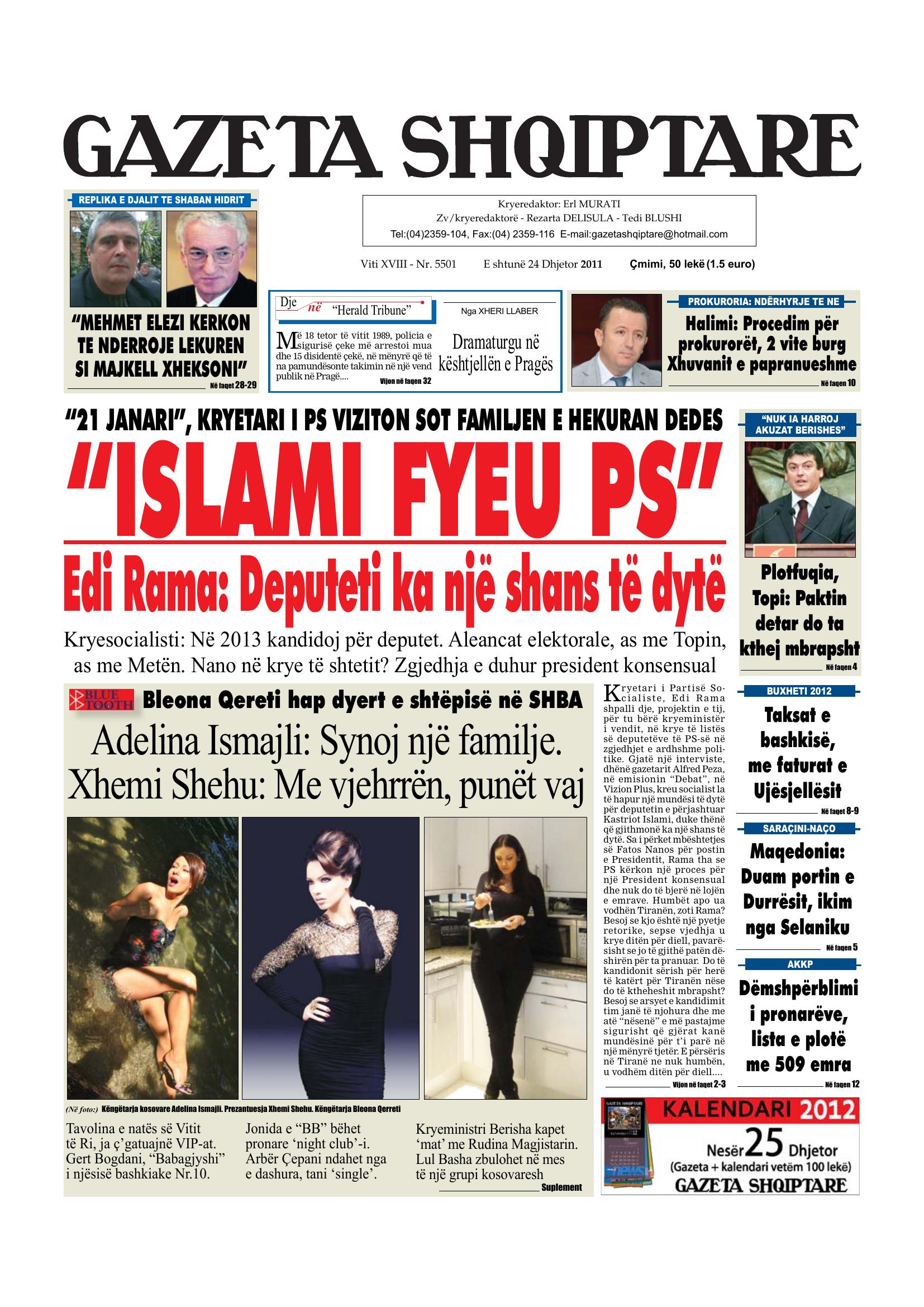 Gazeta Shqiptare 2011-12-24