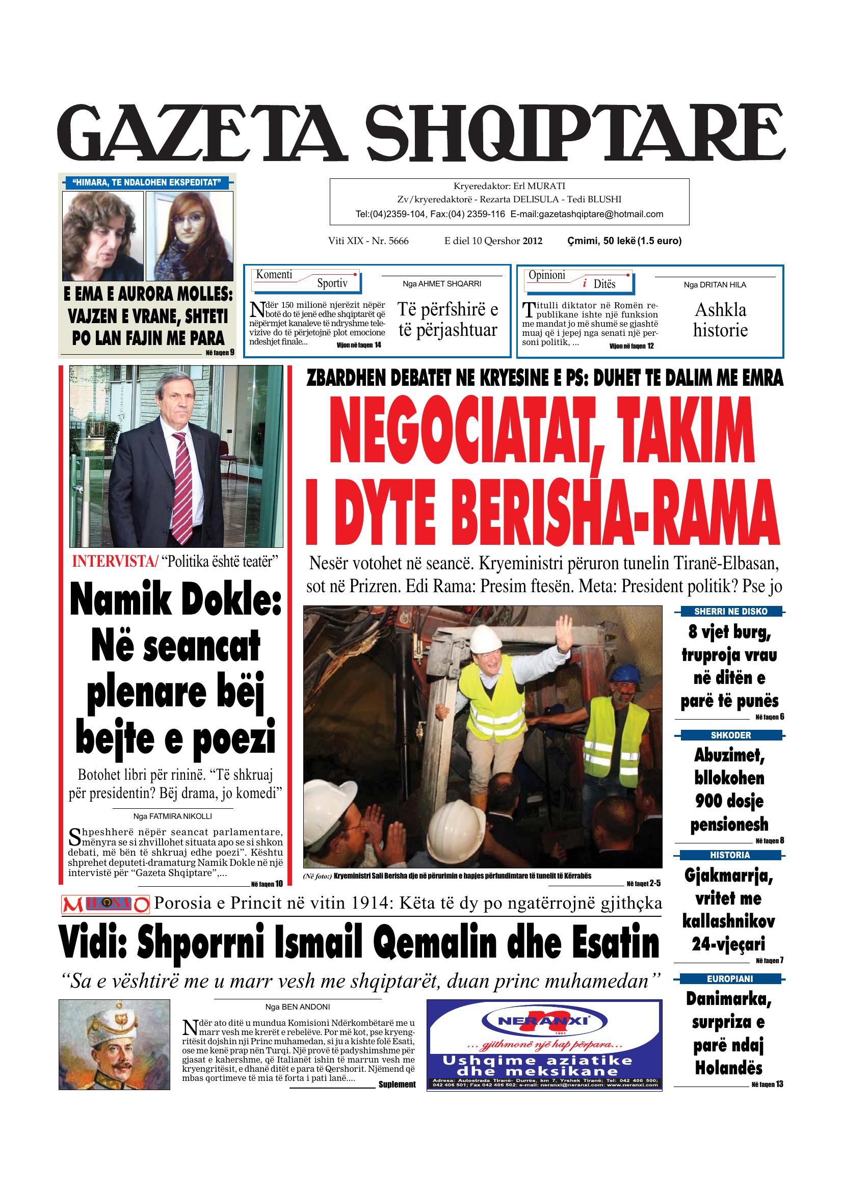 Gazeta Shqiptare 2012-06-10