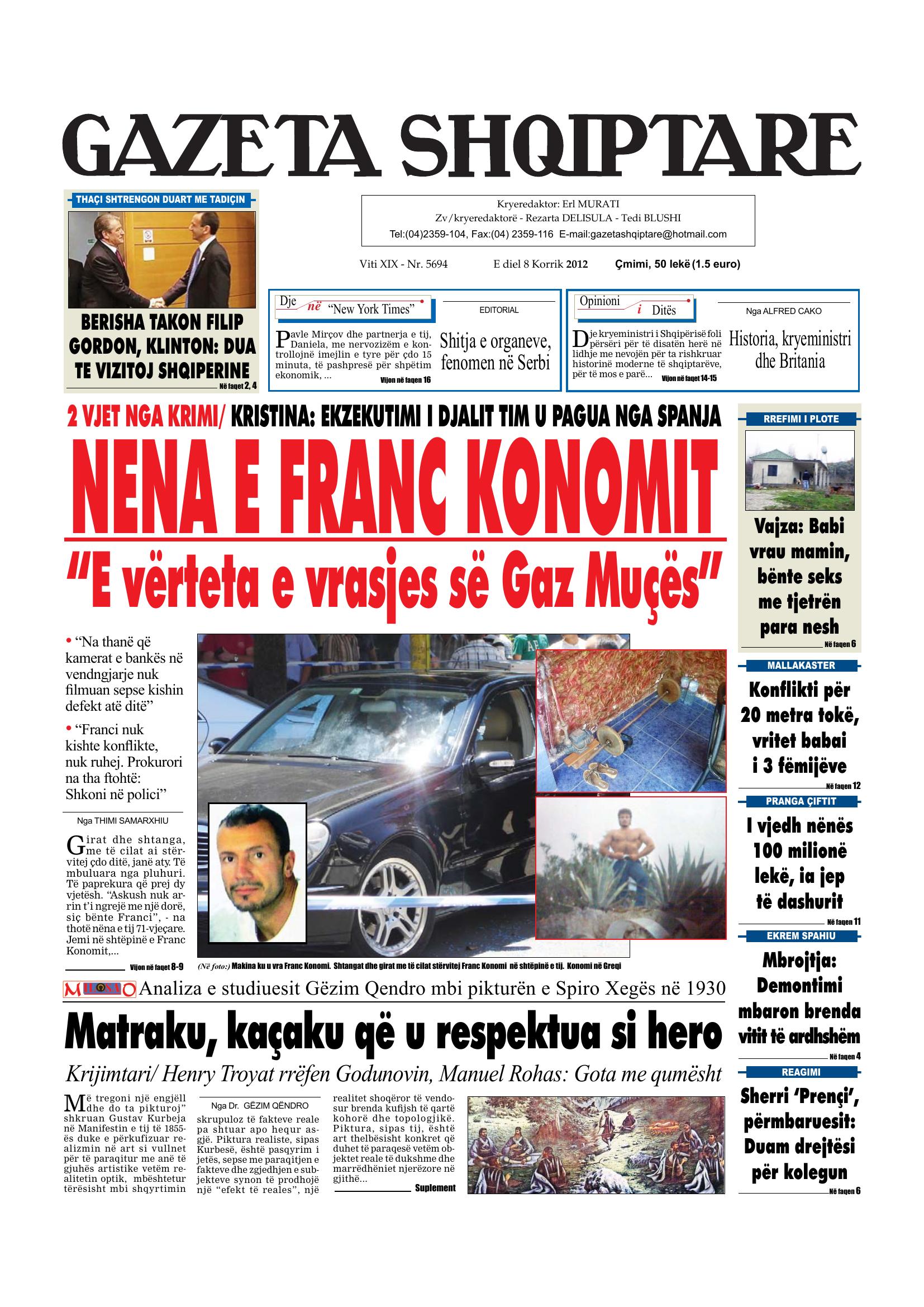 Gazeta Shqiptare 2012-07-08