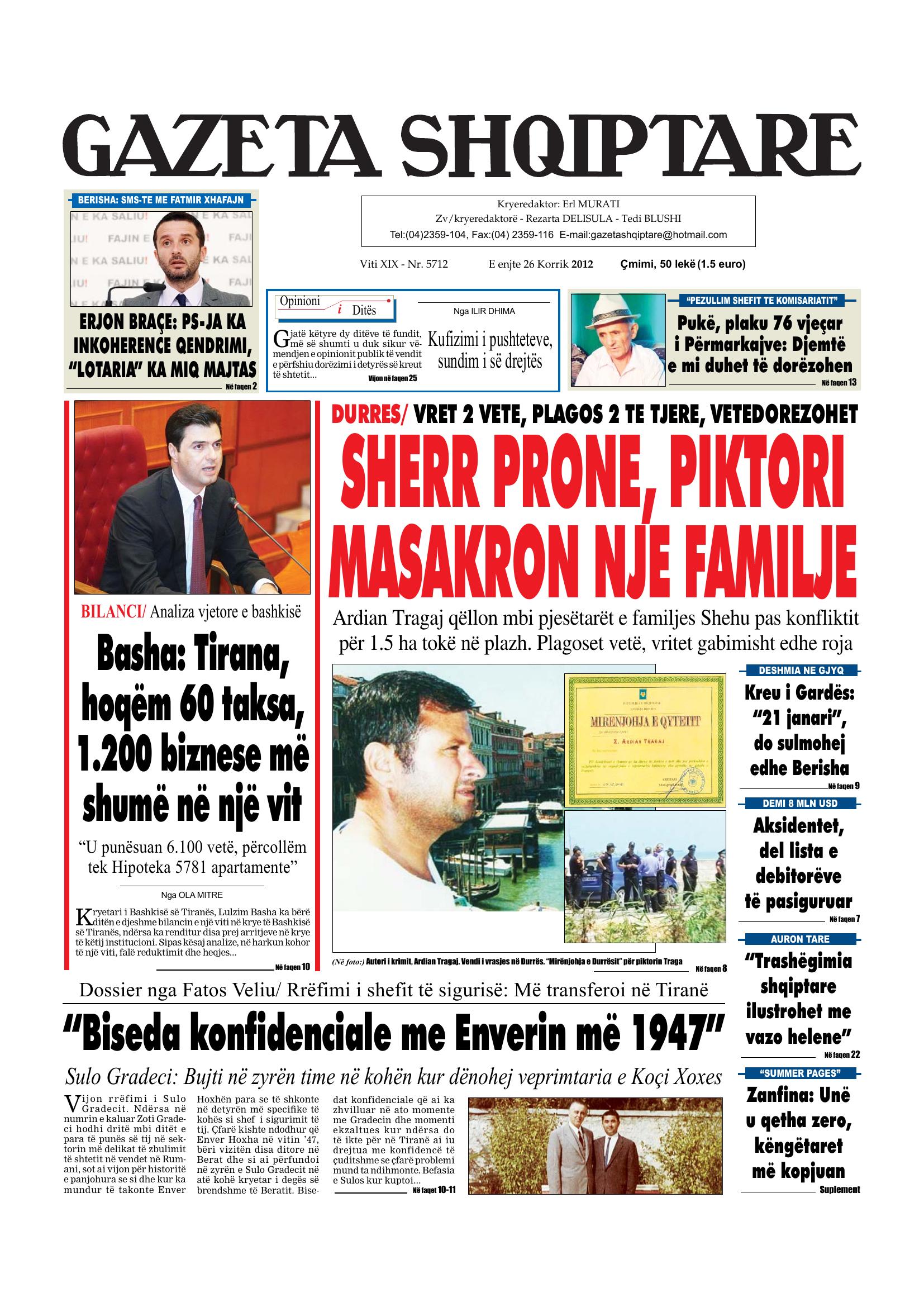 Gazeta Shqiptare 2012-07-26
