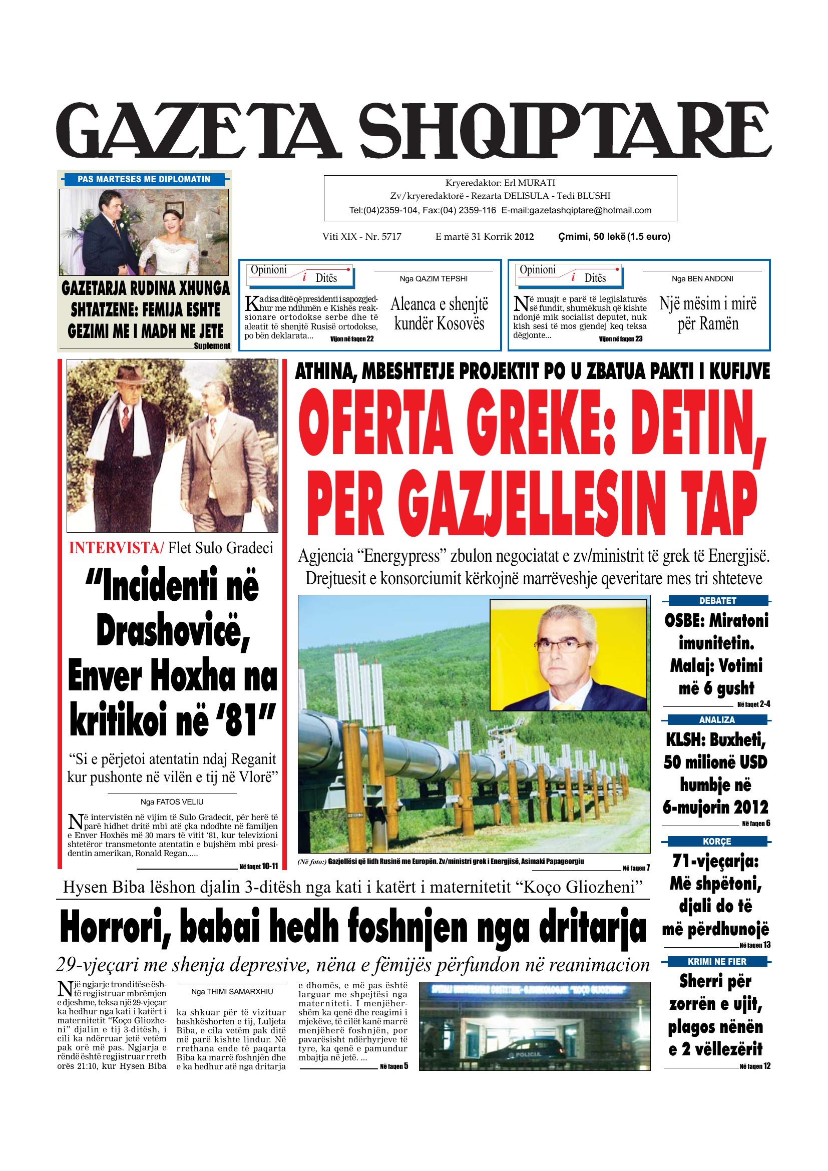 Gazeta Shqiptare 2012-07-31