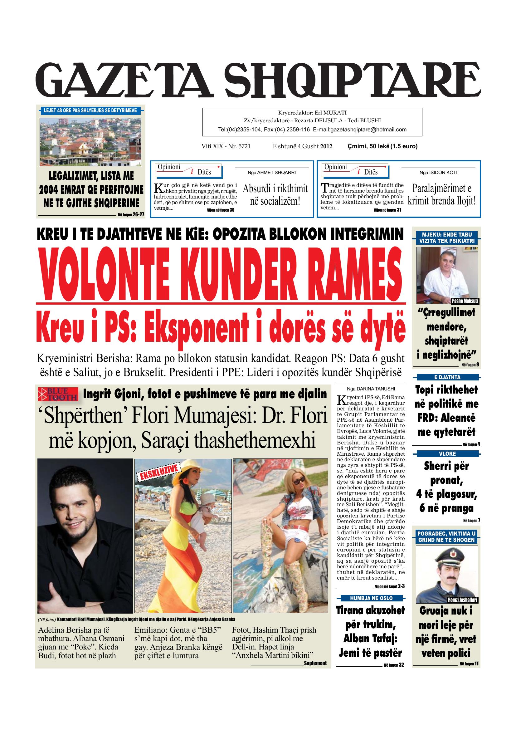Gazeta Shqiptare 2012-08-04