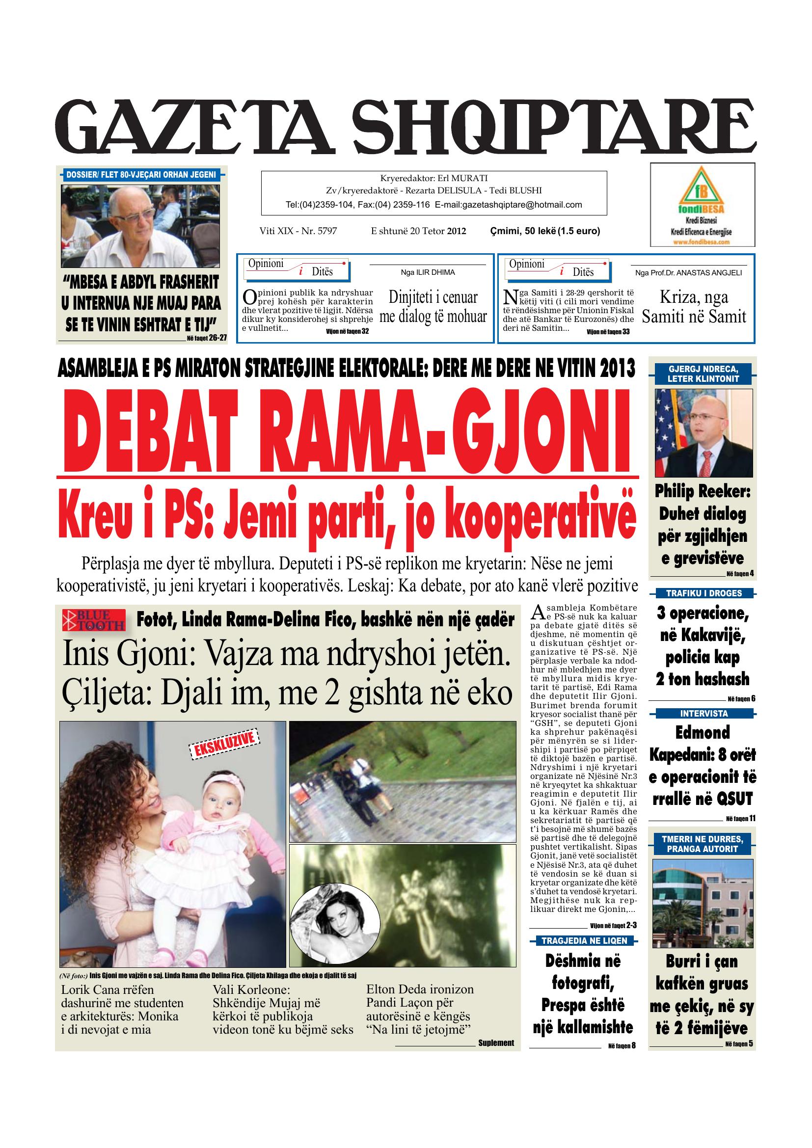Gazeta Shqiptare 2012-10-20