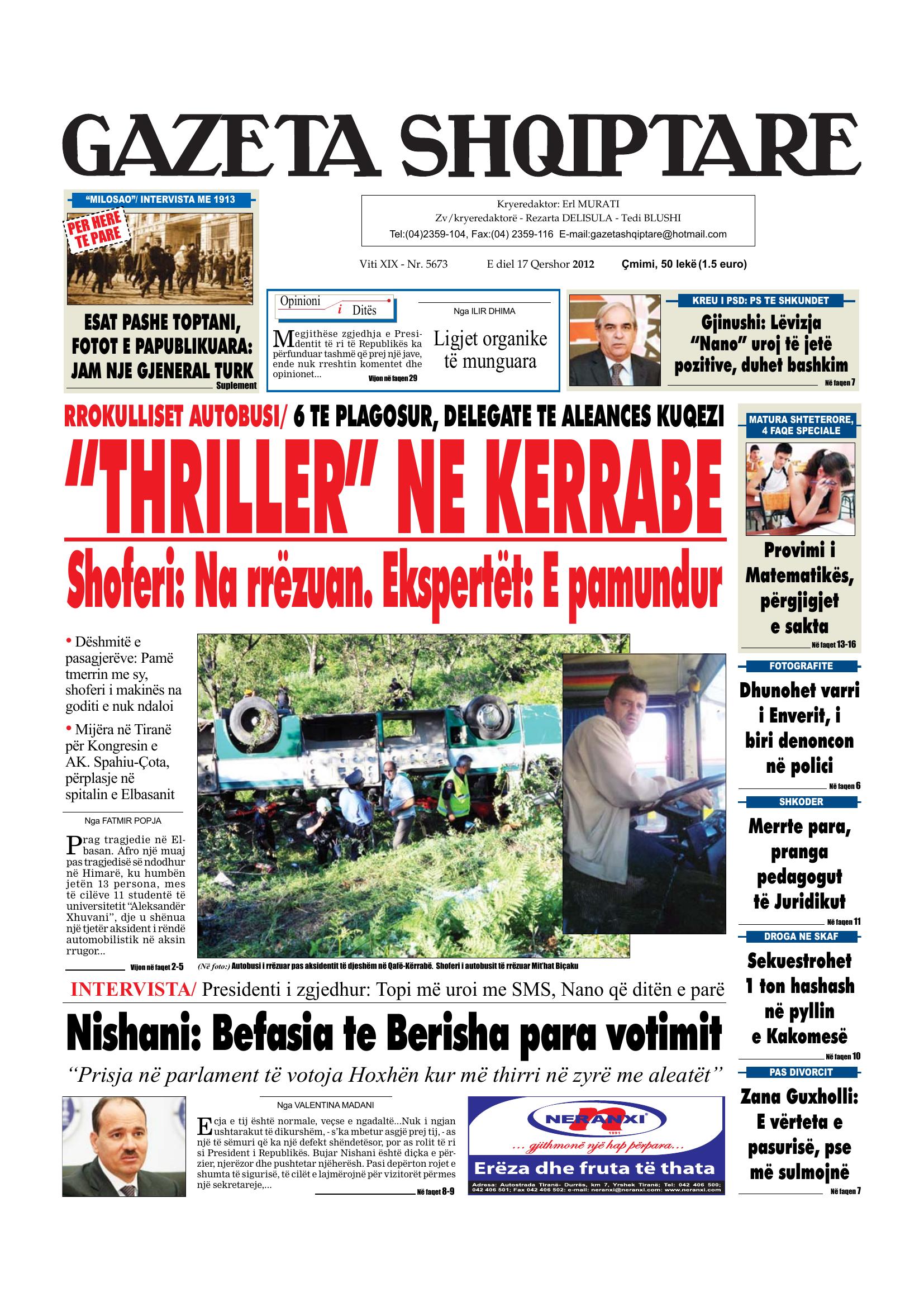Gazeta Shqiptare 2012-06-17