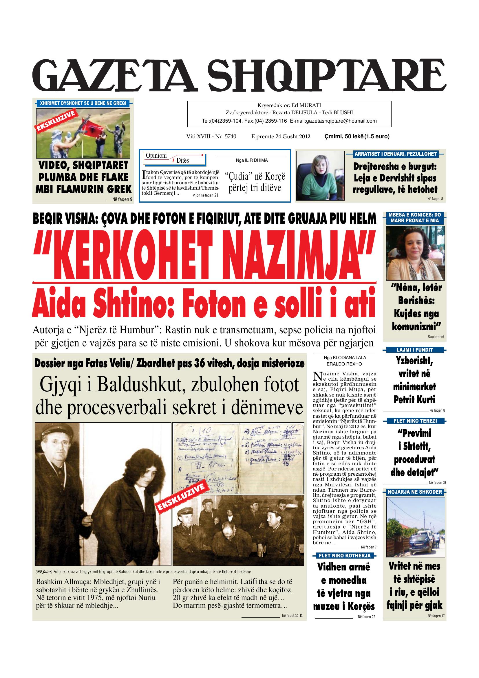 Gazeta Shqiptare 2012-08-24