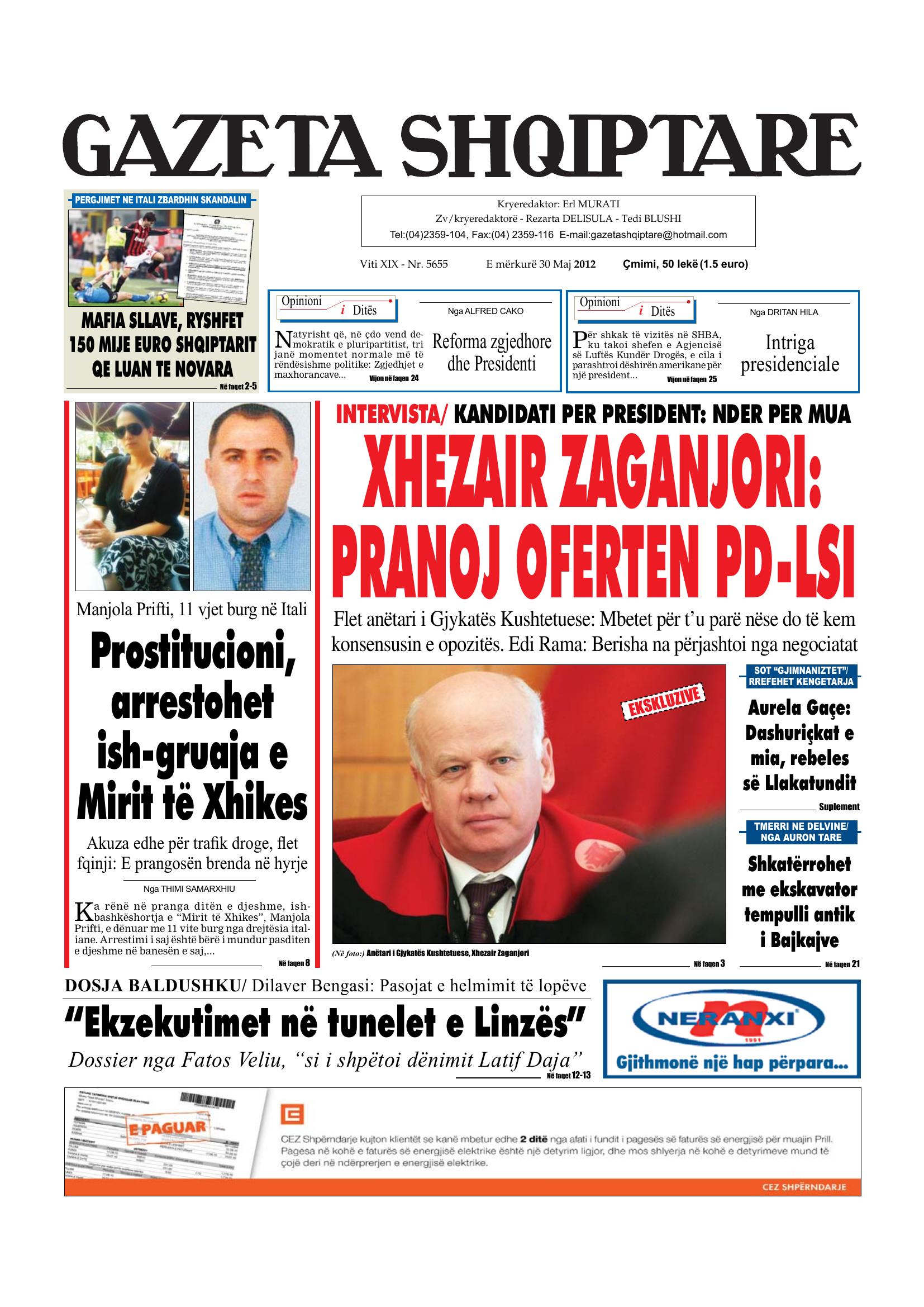 Gazeta Shqiptare 2012-05-30