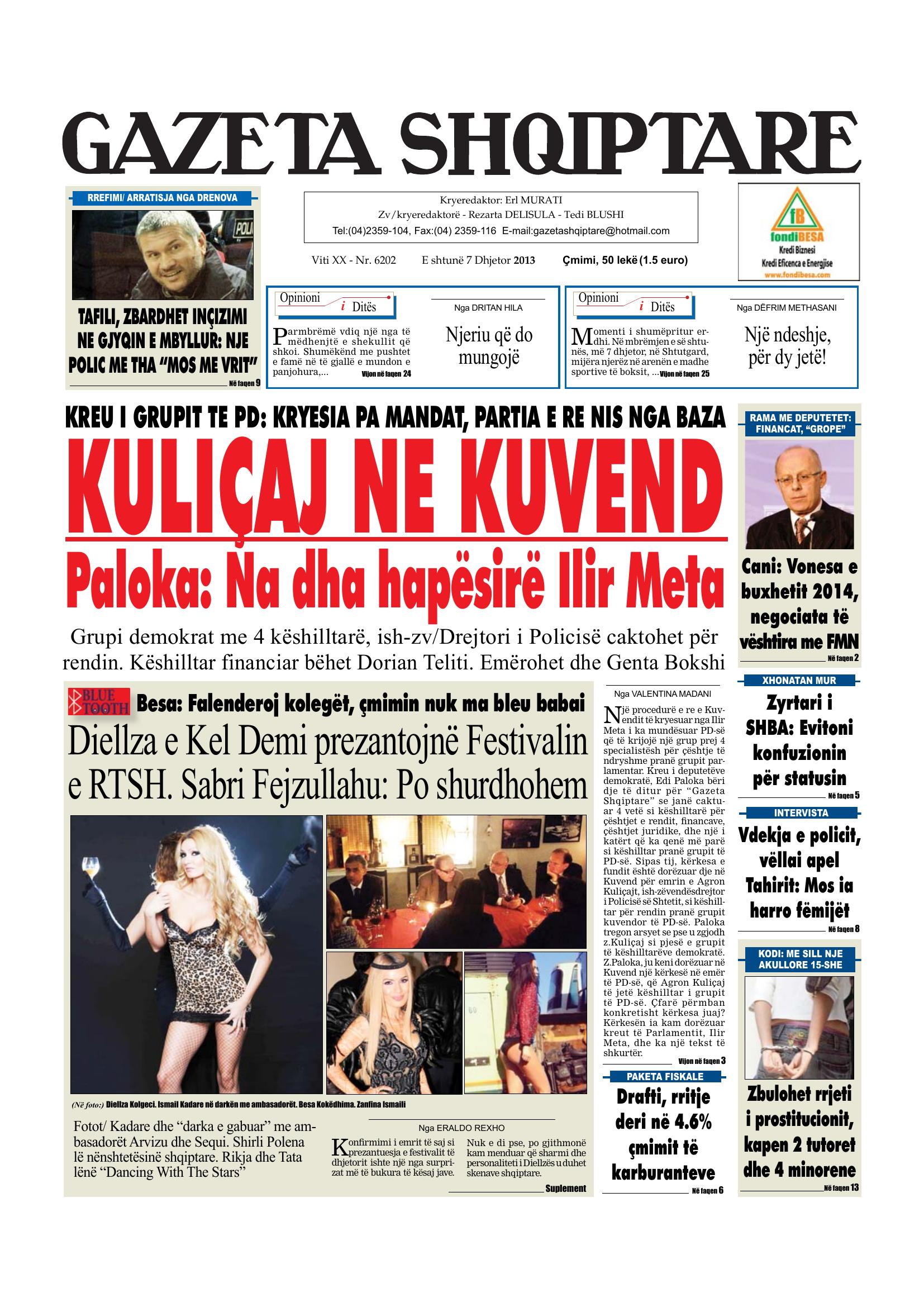 Gazeta Shqiptare 2013-12-07