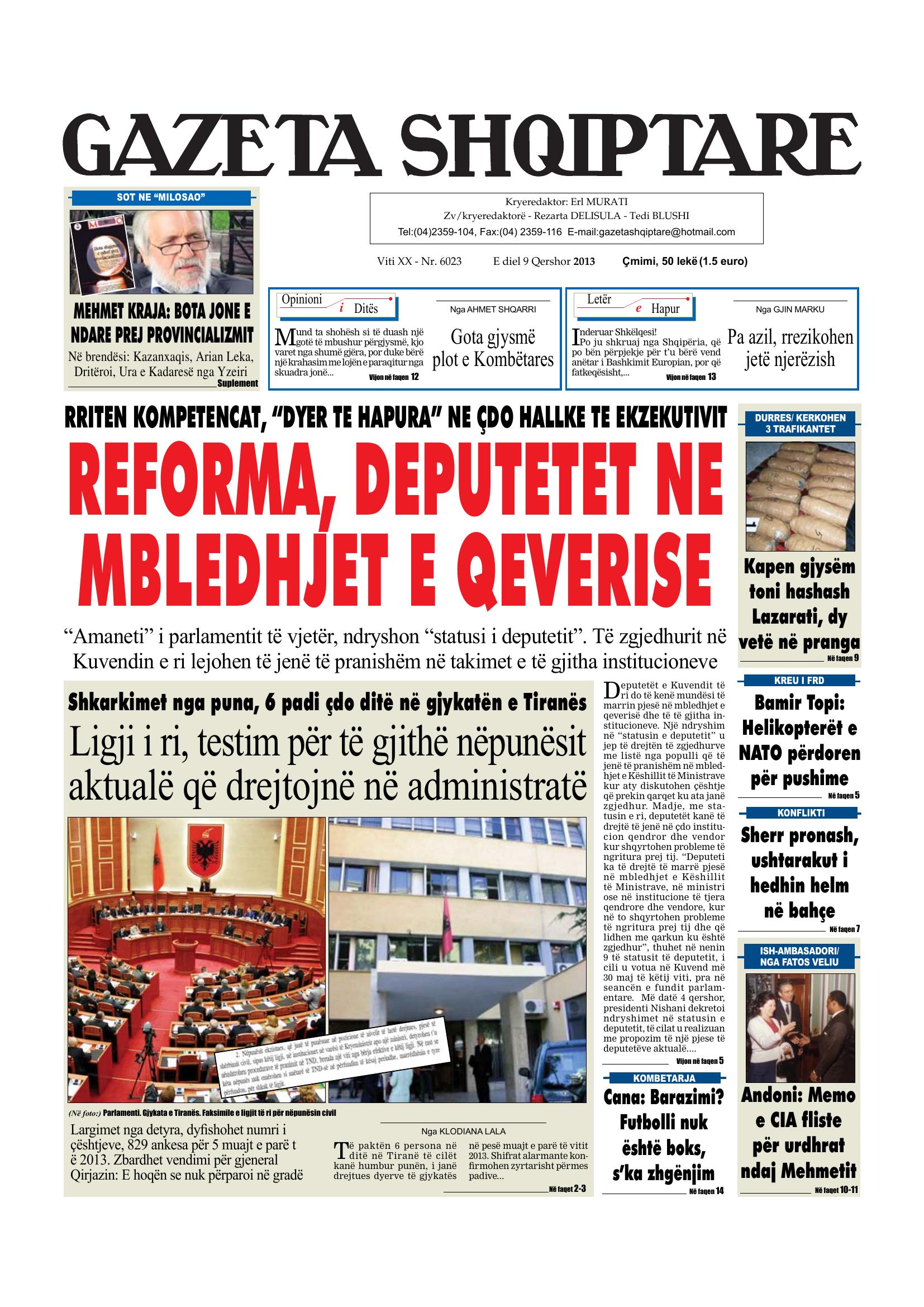 Gazeta Shqiptare 2013-06-09