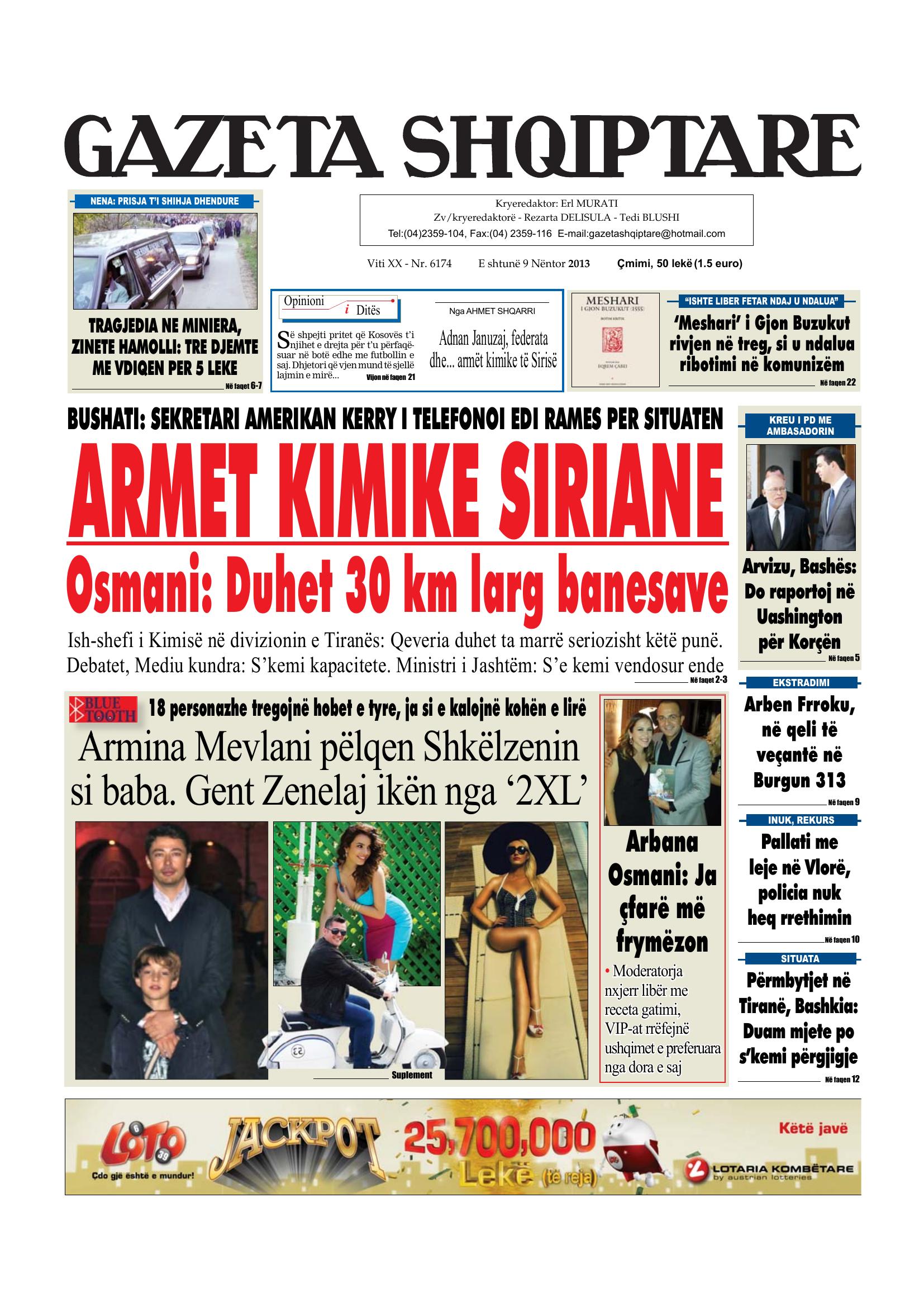 Gazeta Shqiptare 2013-11-09