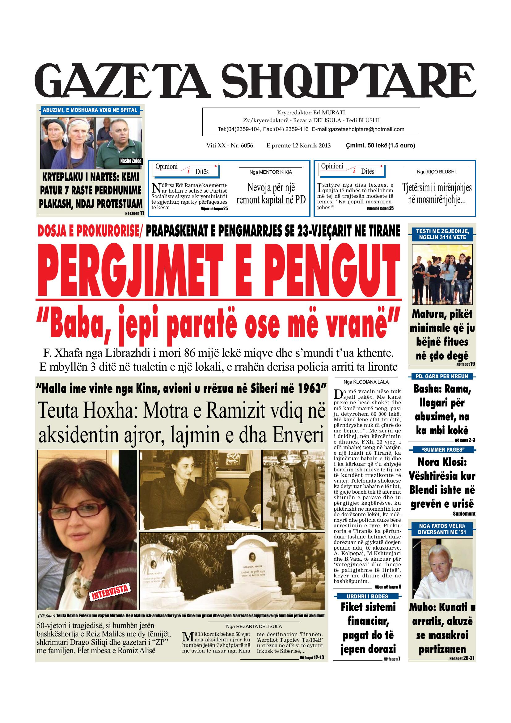 Gazeta Shqiptare 2013-07-12