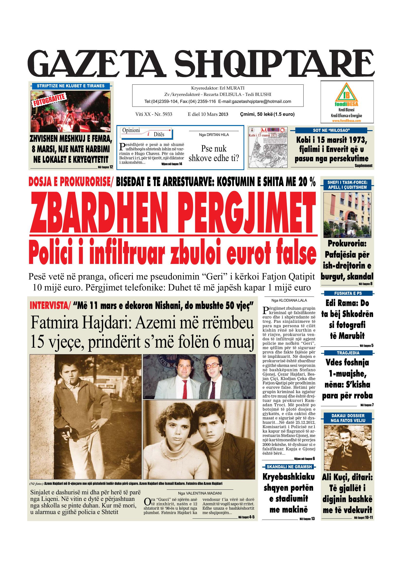 Gazeta Shqiptare 2013-03-10