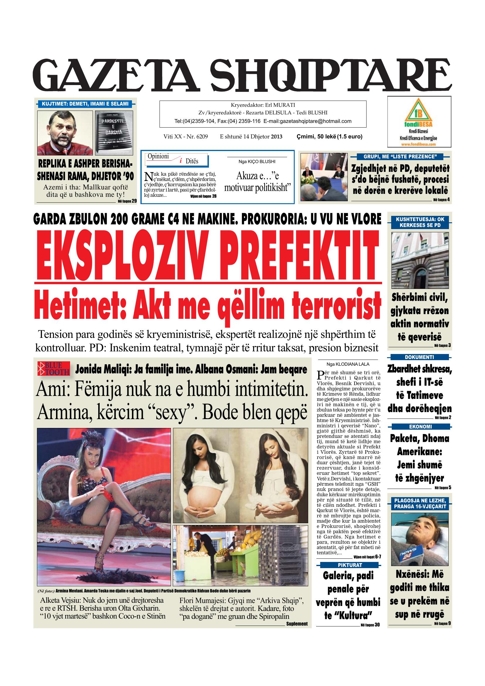 Gazeta Shqiptare 2013-12-14