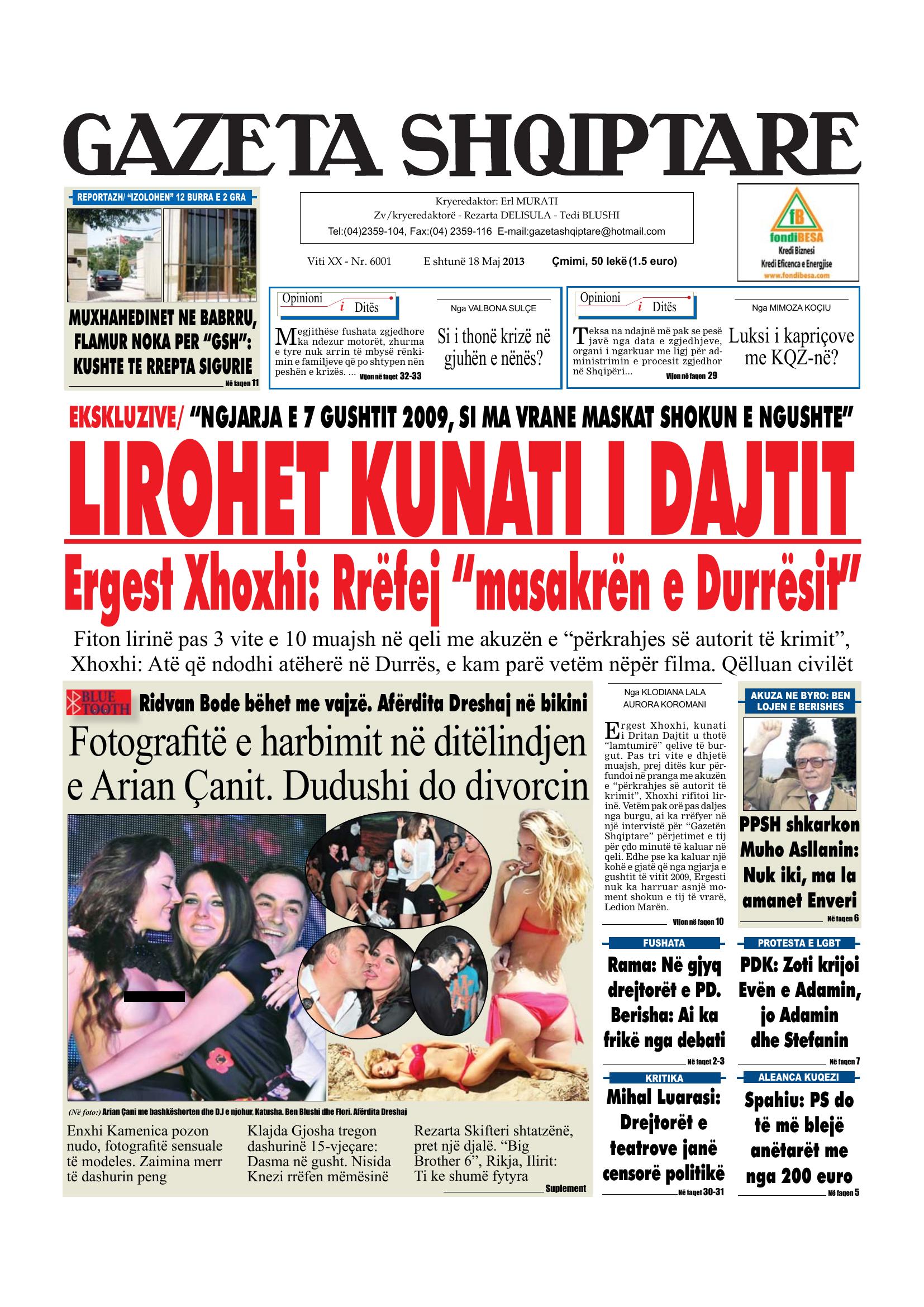 Gazeta Shqiptare 2013-05-18