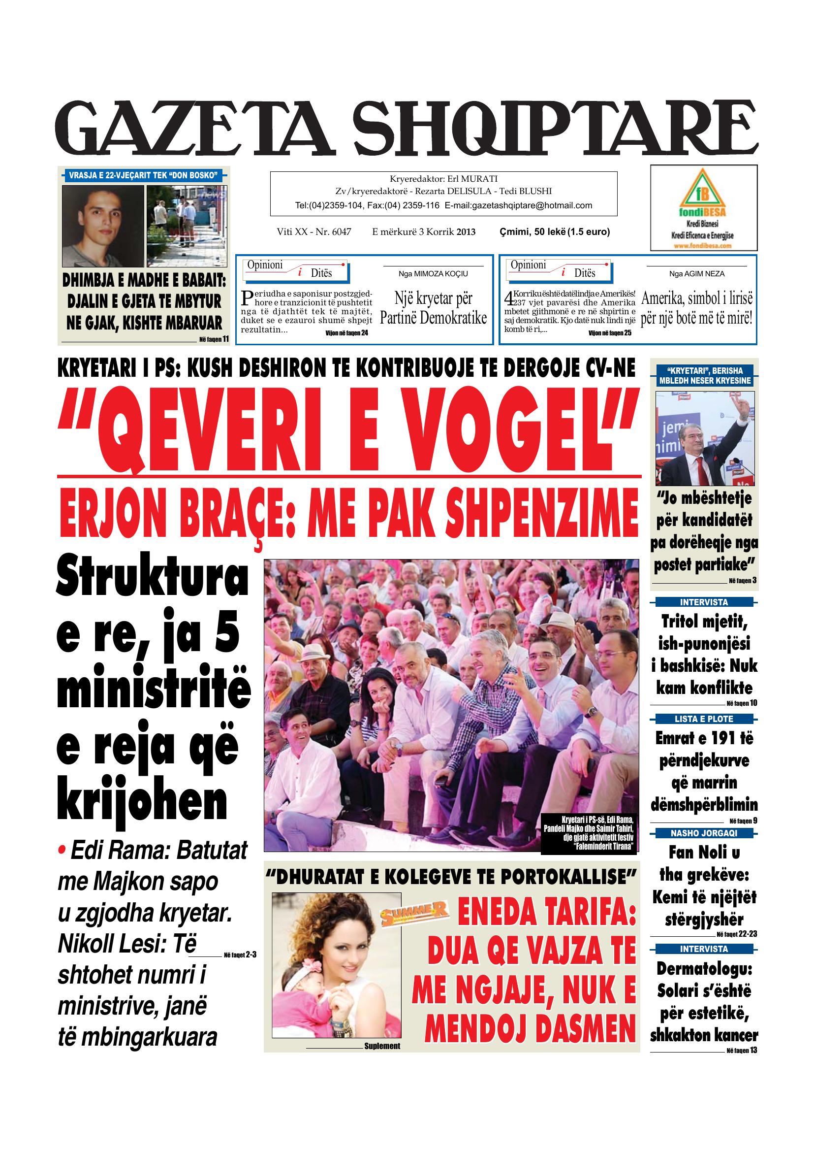 Gazeta Shqiptare 2013-07-03