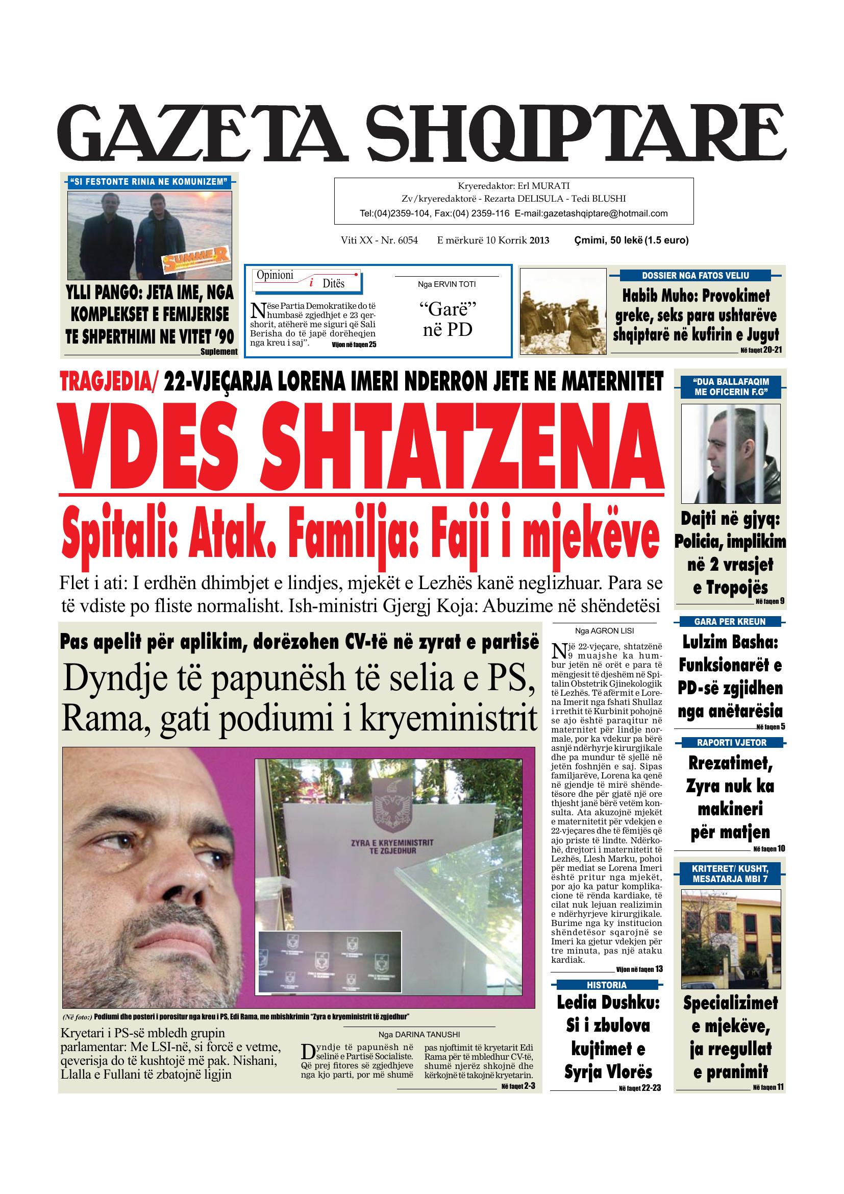 Gazeta Shqiptare 2013-07-10