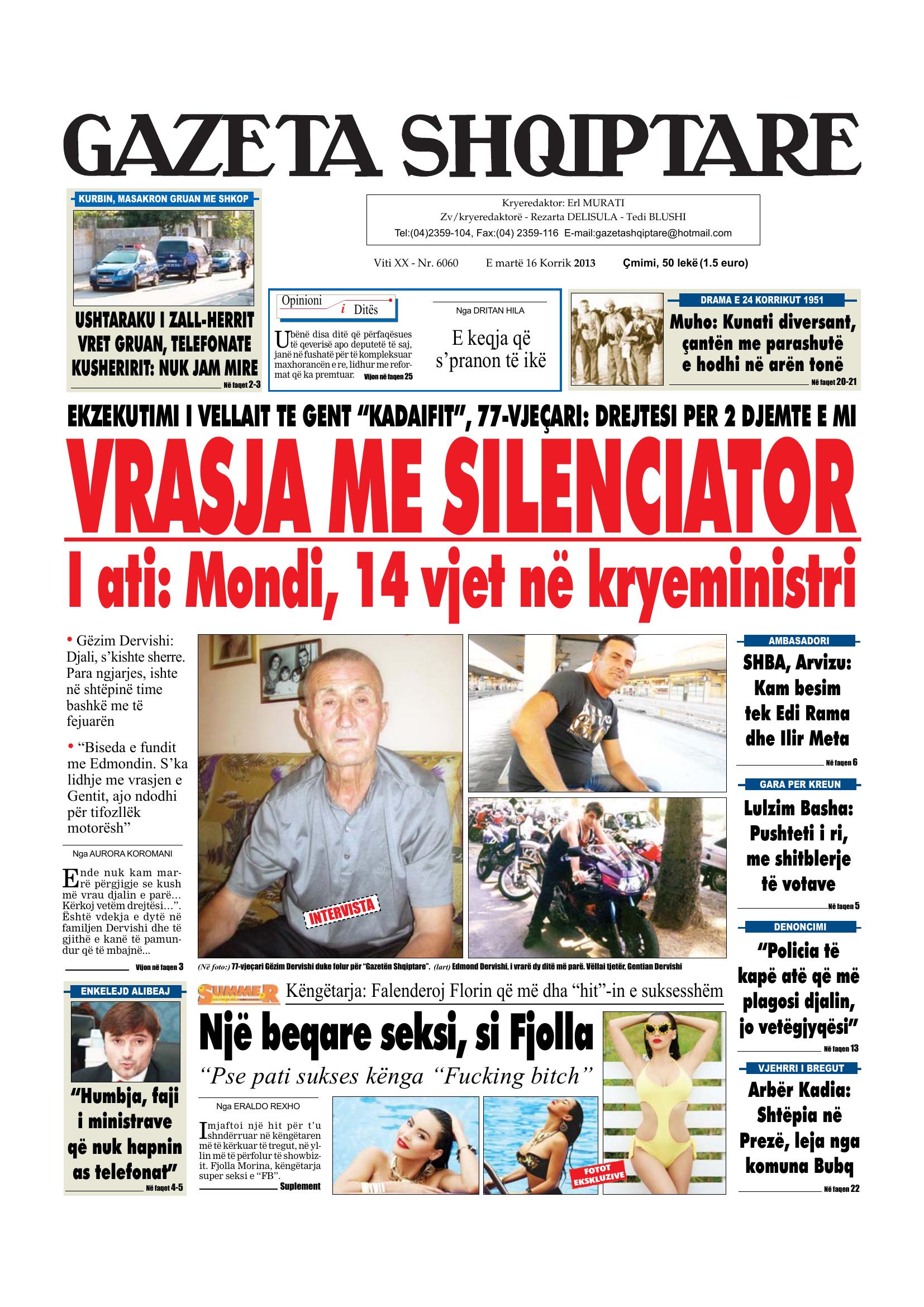 Gazeta Shqiptare 2013-07-16
