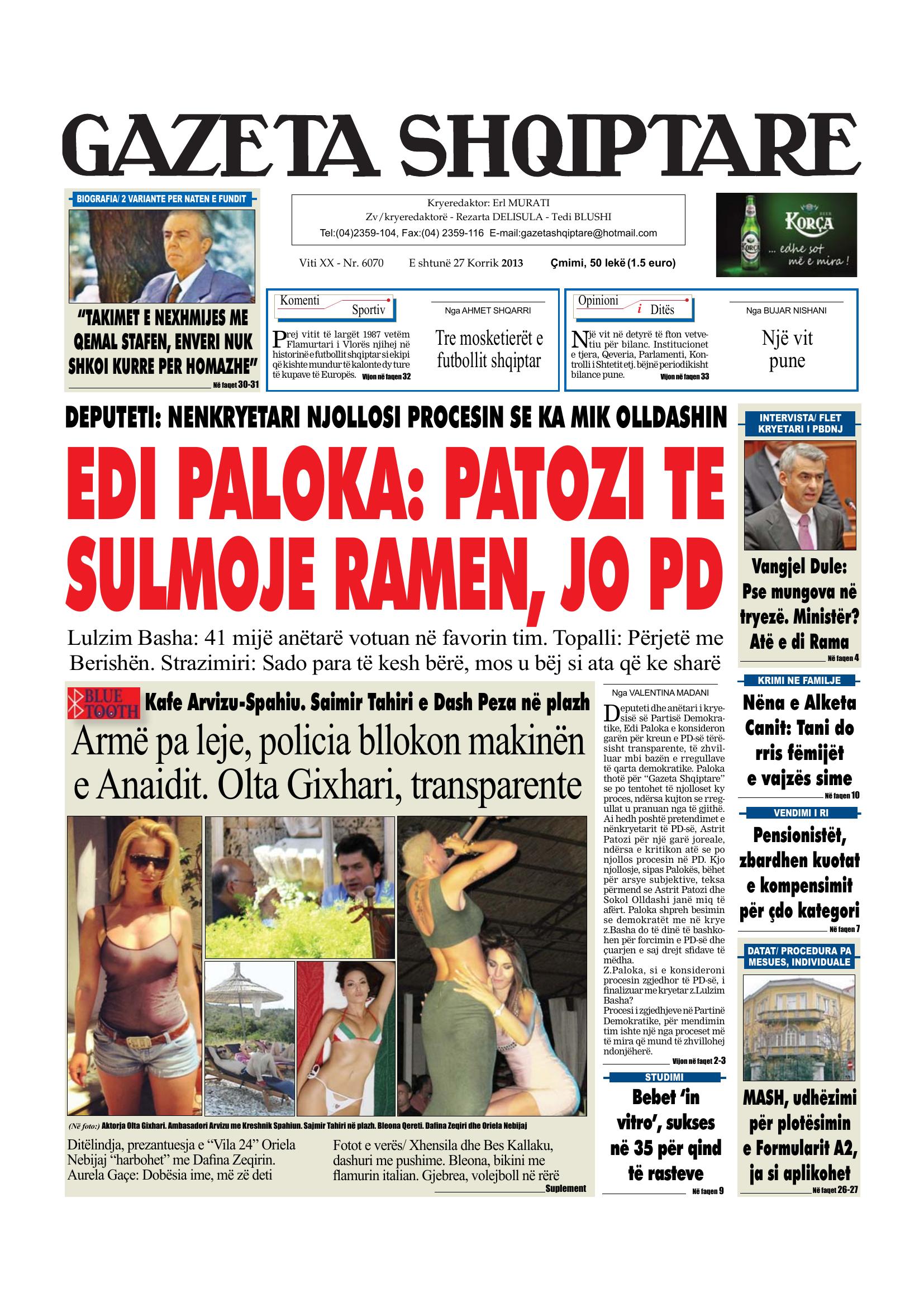 Gazeta Shqiptare 2013-07-27