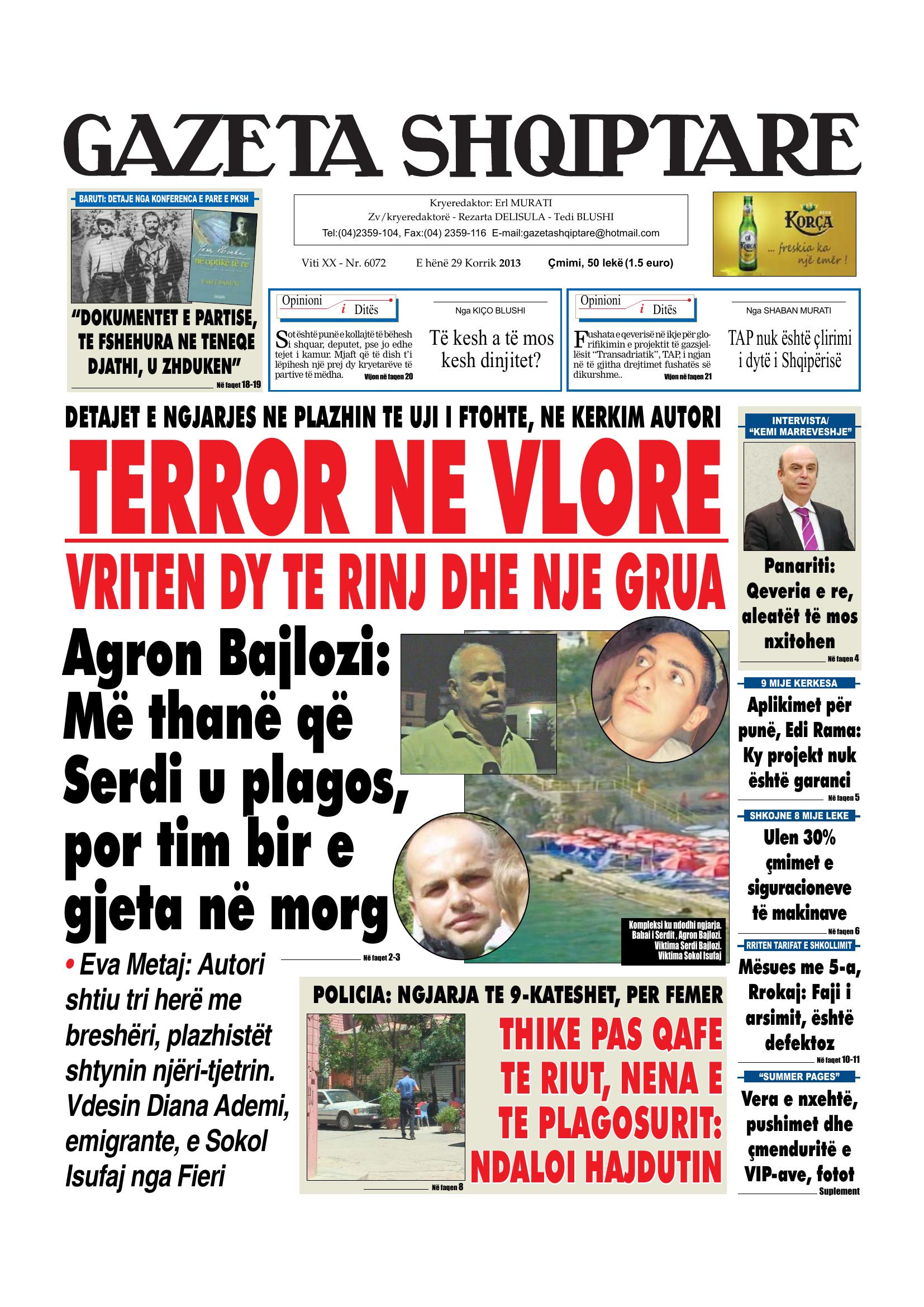 Gazeta Shqiptare 2013-07-29