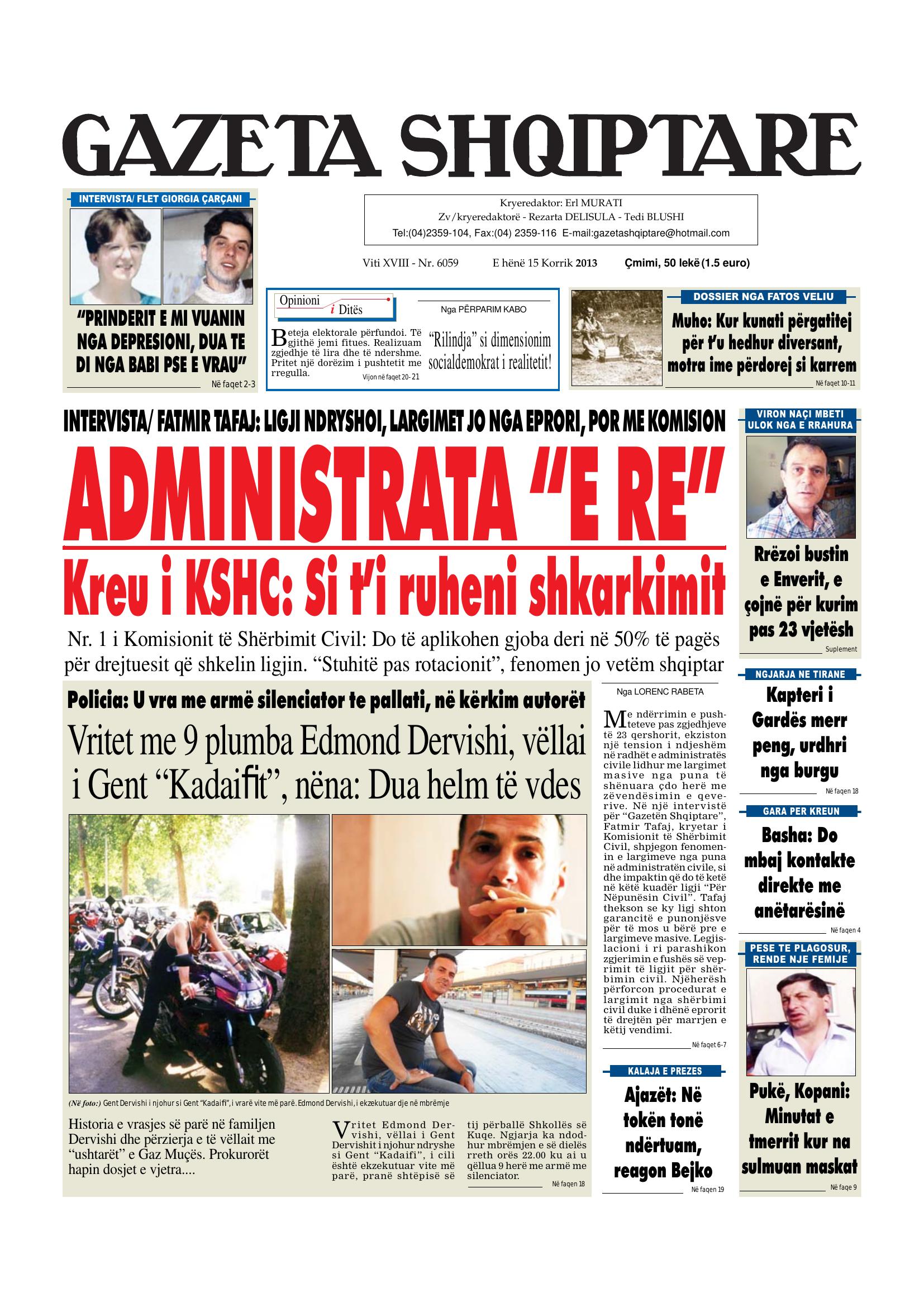Gazeta Shqiptare 2013-07-15