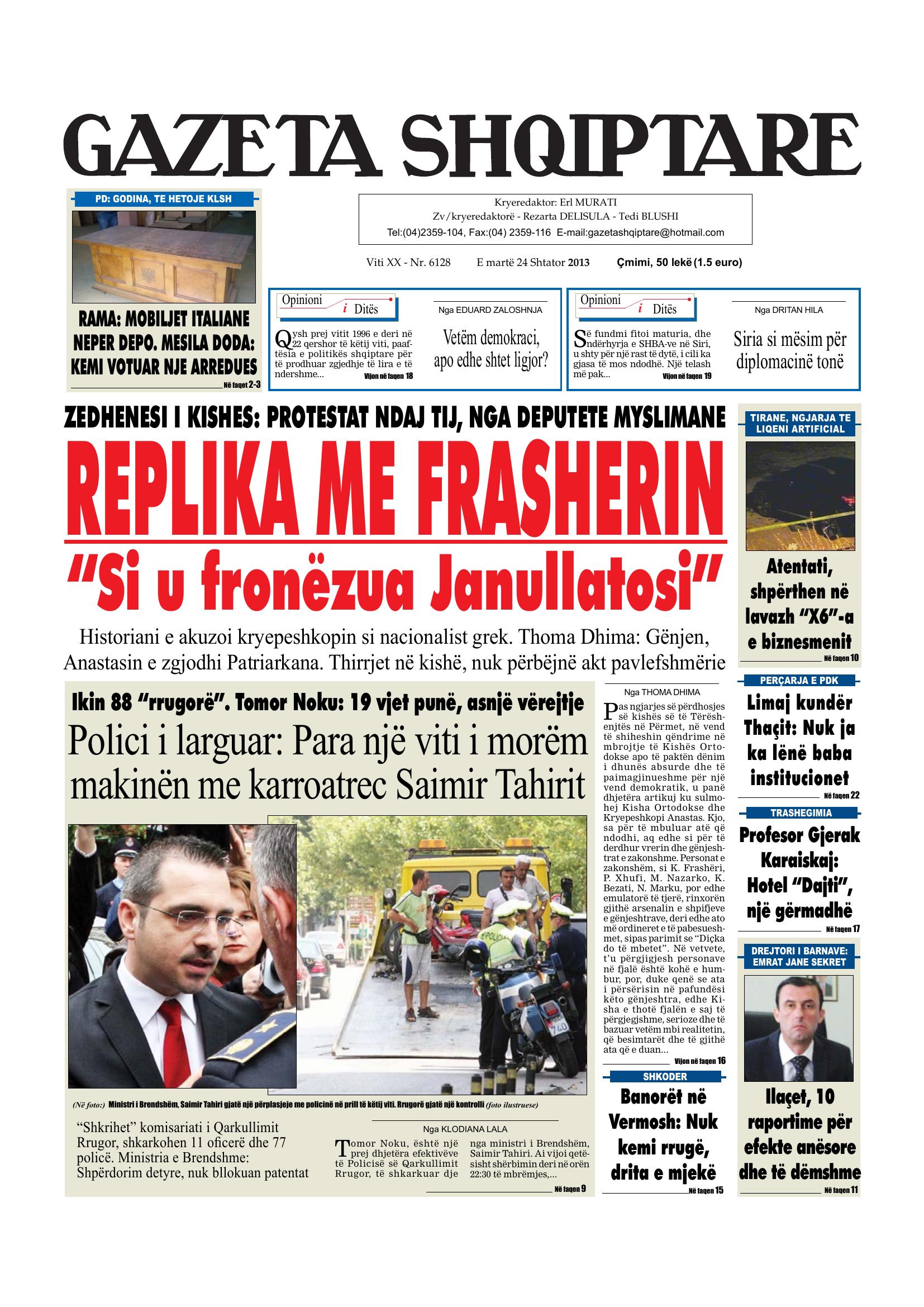 Gazeta Shqiptare 2013-09-24