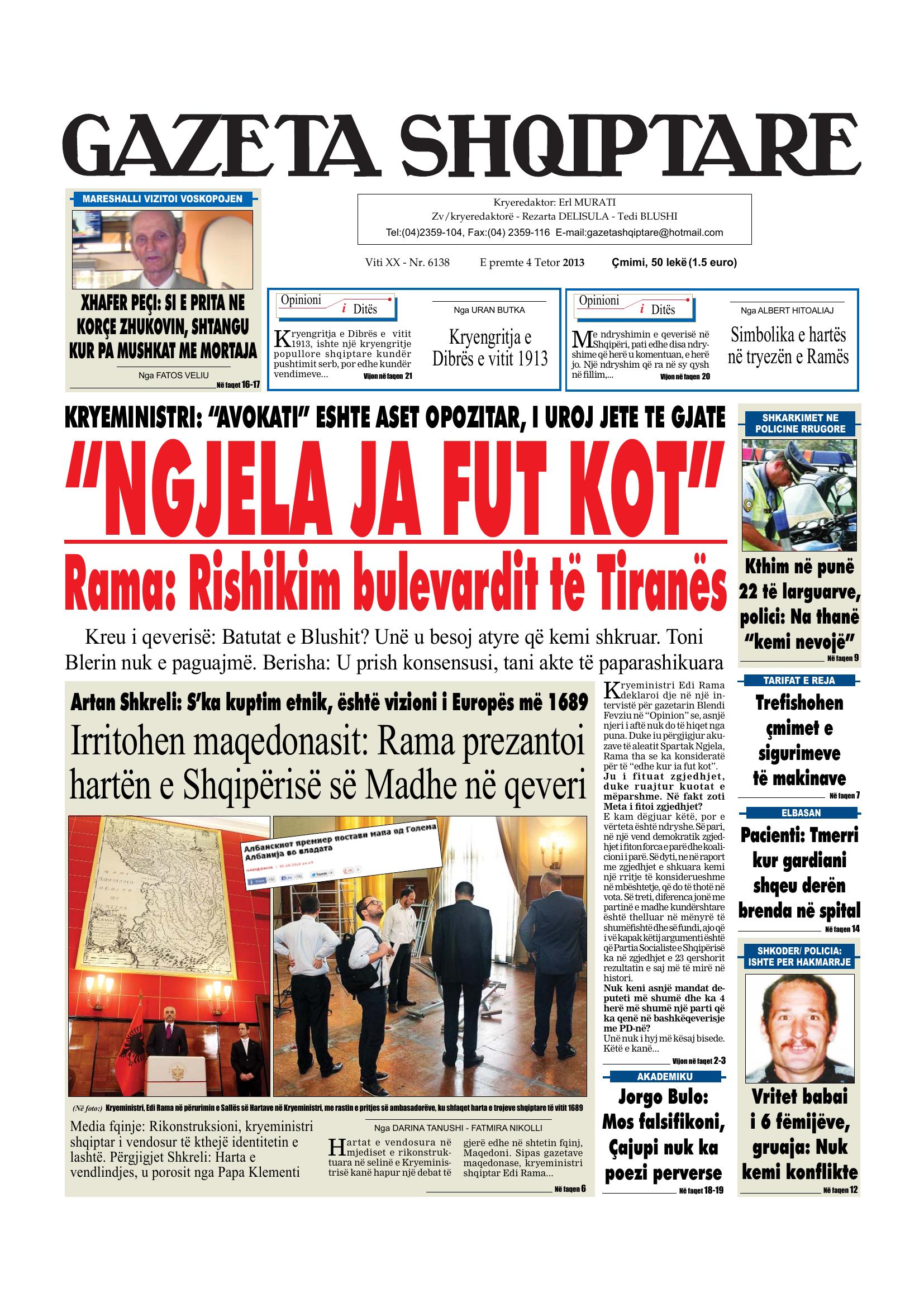 Gazeta Shqiptare 2013-10-04