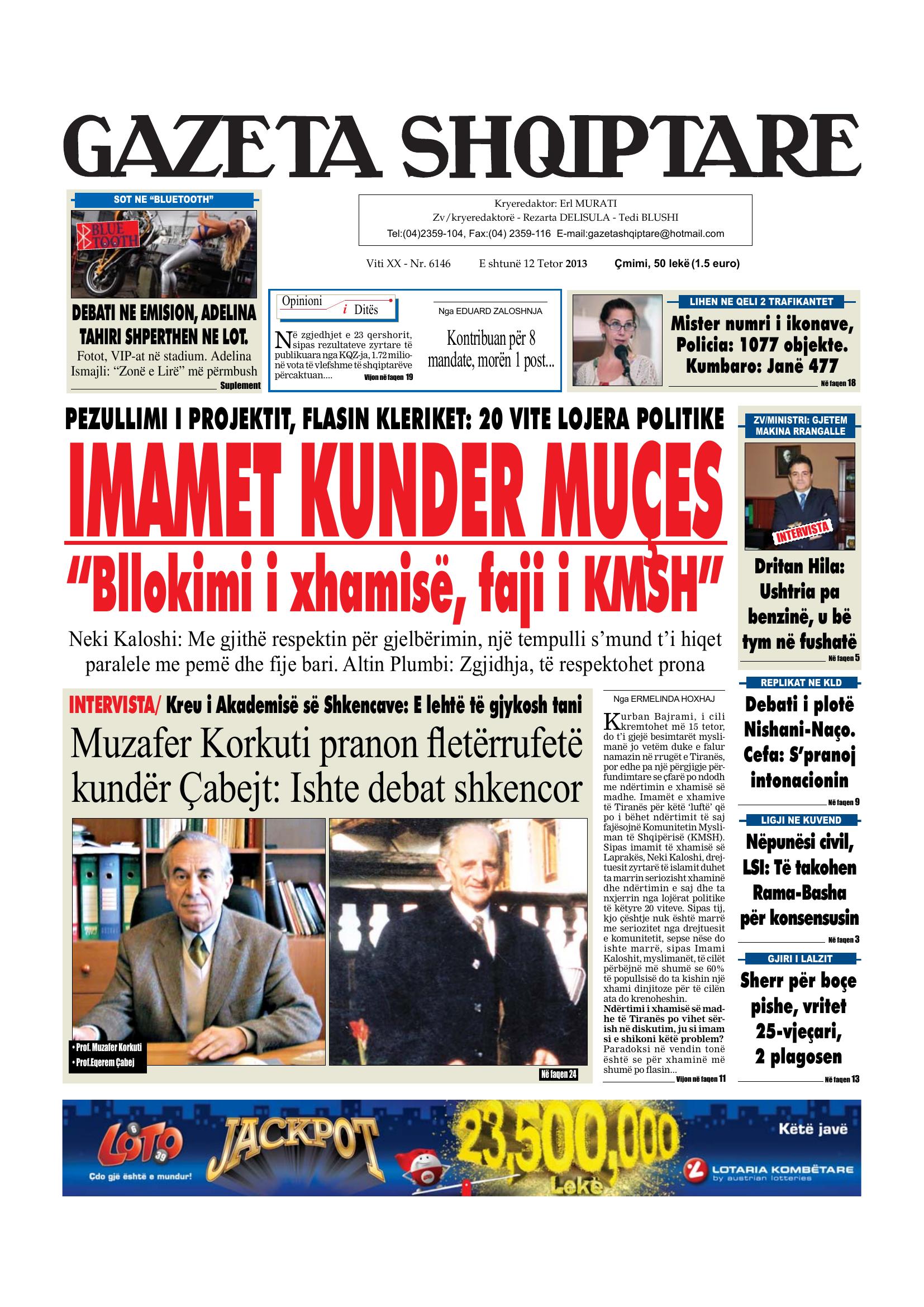 Gazeta Shqiptare 2013-10-12