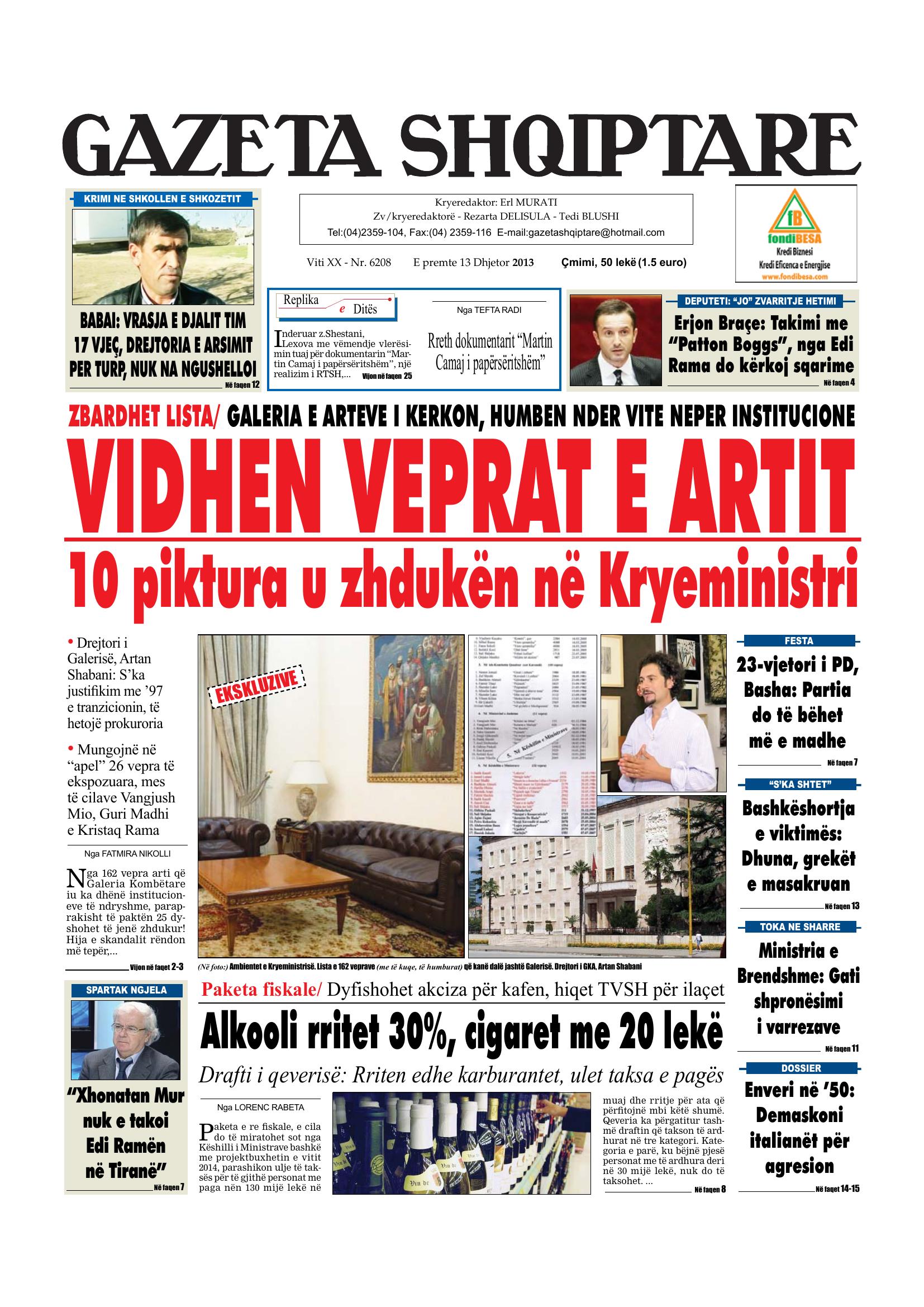 Gazeta Shqiptare 2013-12-13