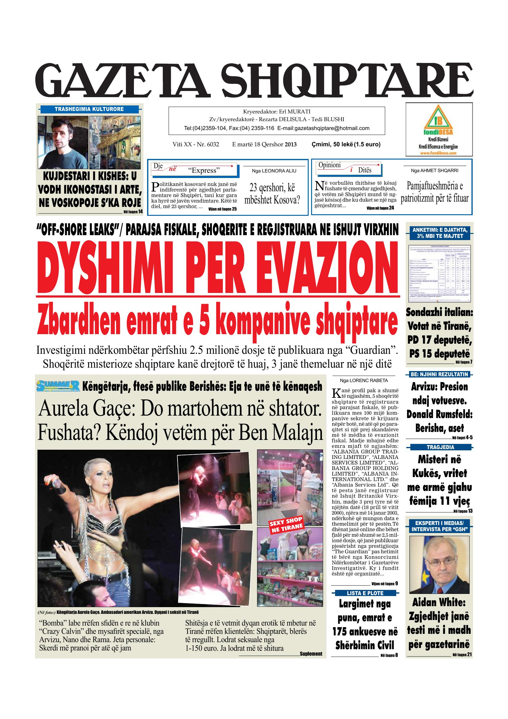 Gazeta Shqiptare 2013-06-18
