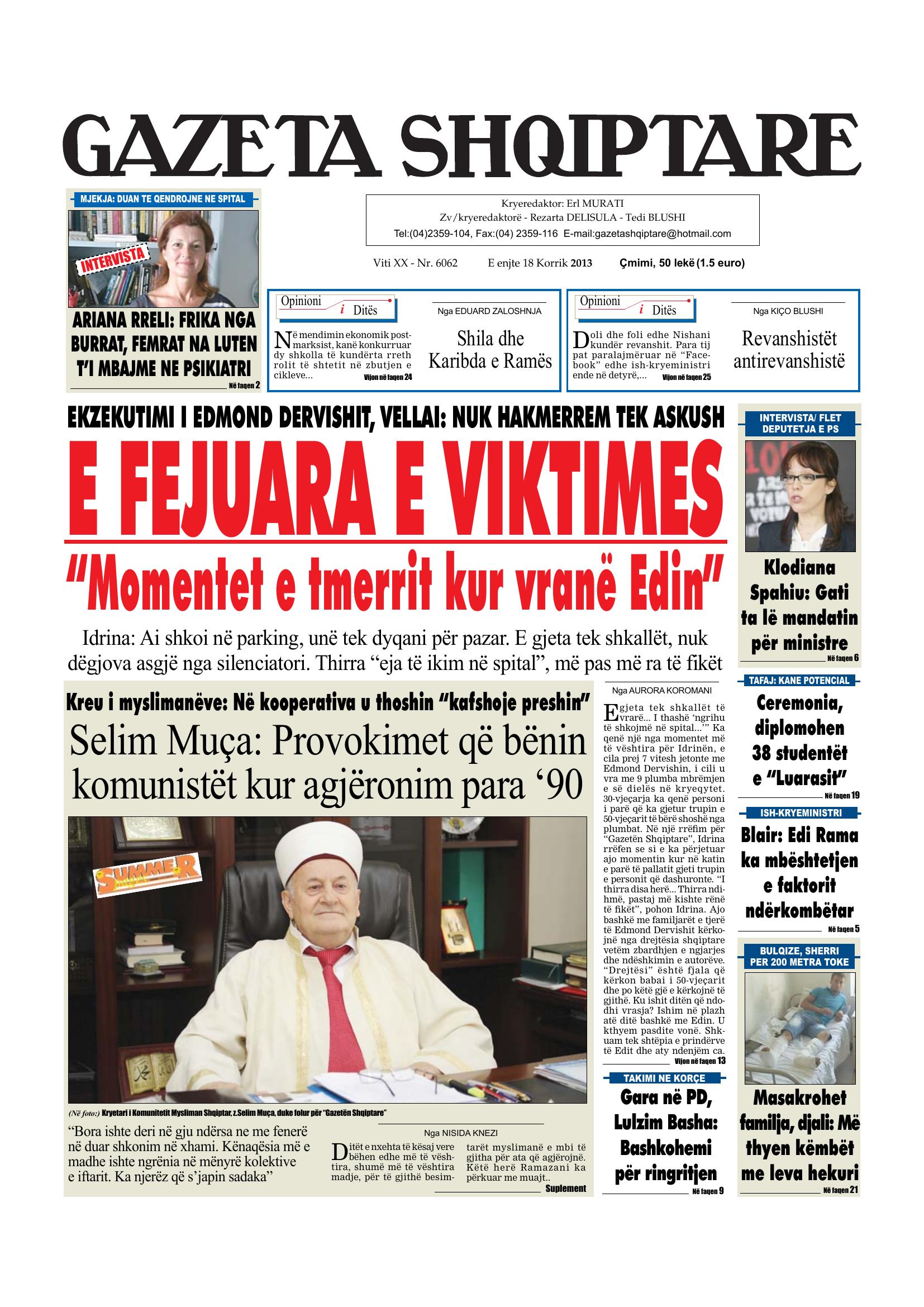 Gazeta Shqiptare 2013-07-18