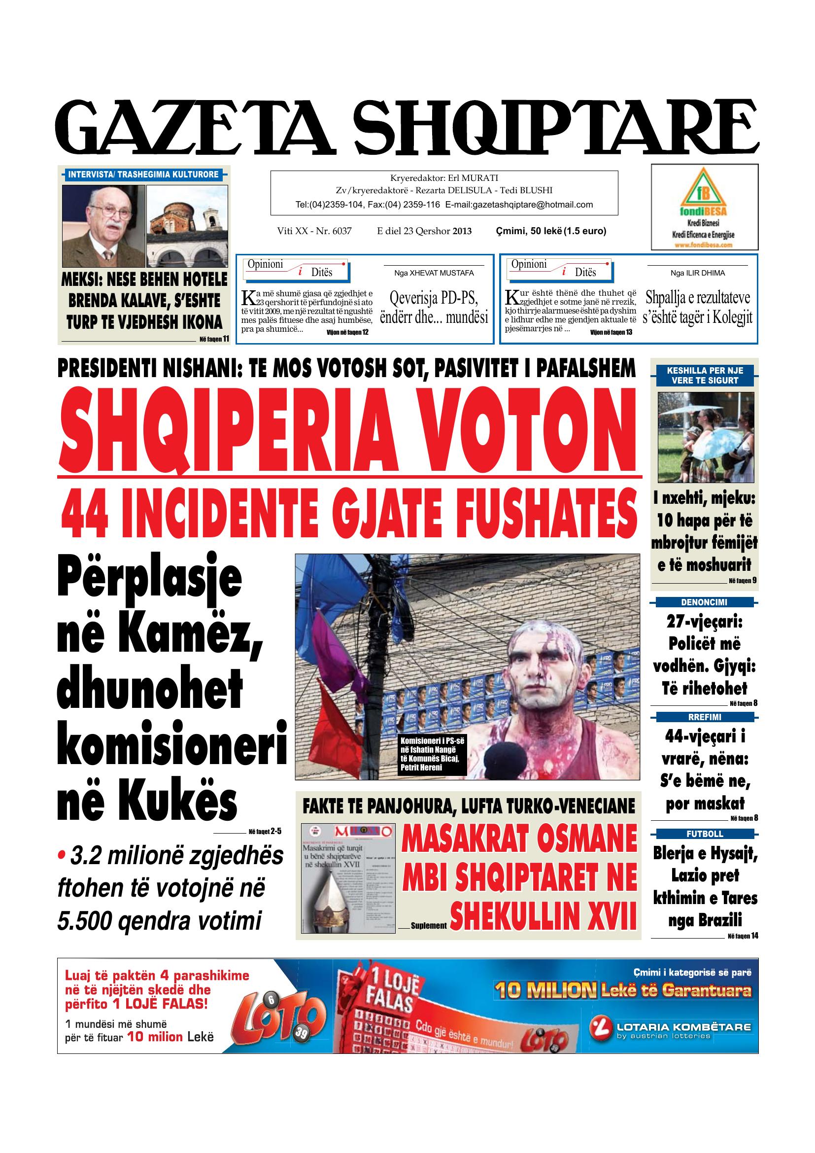 Gazeta Shqiptare 2013-06-23