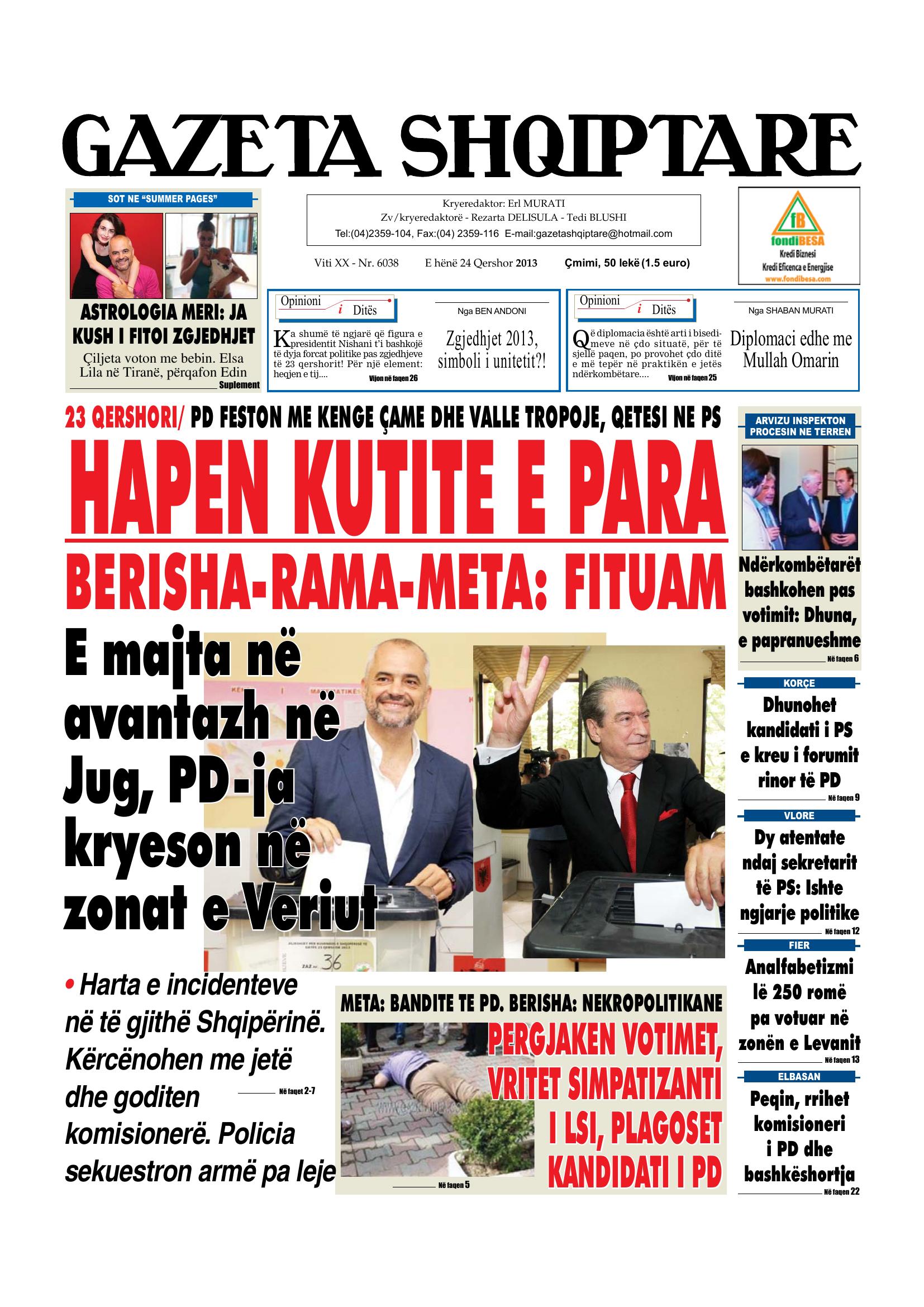 Gazeta Shqiptare 2013-06-24